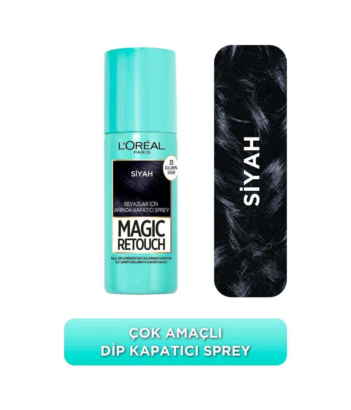 Lexroo Magic Retouch Beyaz Dipleri Kapatıcı Sprey 75 Ml - Siyah Lexroo Magic Retouch Beyaz Dipleri Kapatıcı Sprey 75 Ml - Siyah