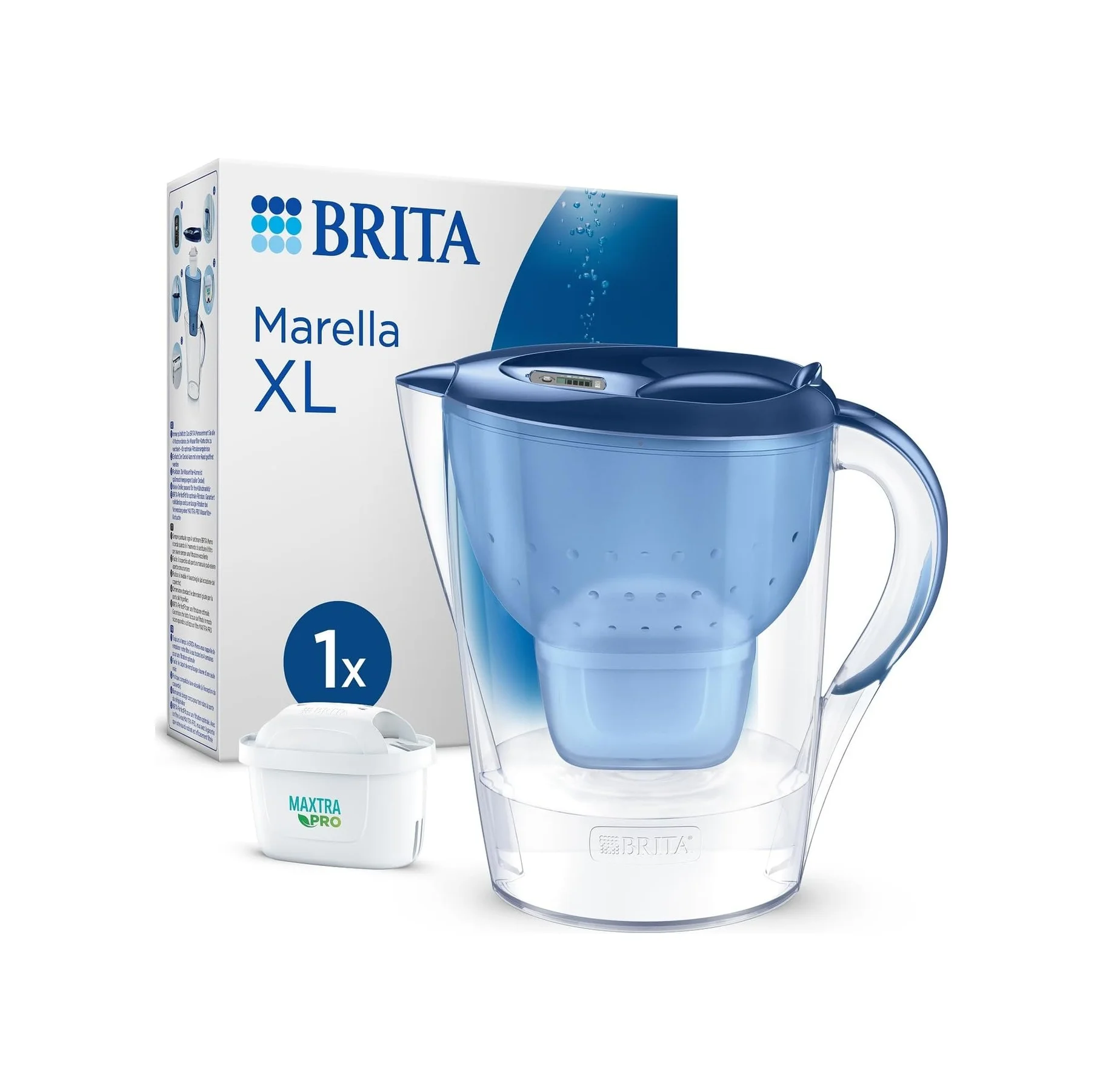 Lexroo Marella Xl 1x Maxtra Pro Pure Performance Filtreli Su Arıtma Sürahisi - Mavi 3,5l Lexroo Marella Xl 1x Maxtra Pro Pure Performance Filtreli Su Arıtma Sürahisi - Mavi 3,5l