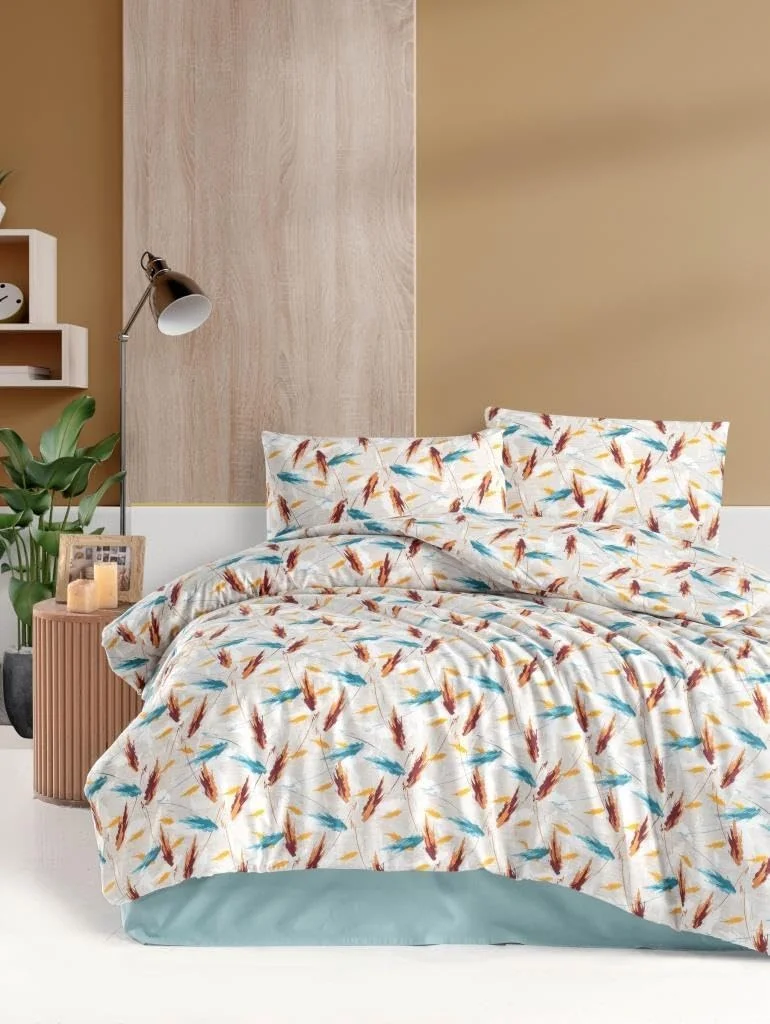 Lexroo Melisa Nevresim Takımı Çift Kişilik 200x220 Çok Renkli Lexroo Melisa Nevresim Takımı Çift Kişilik 200x220 Çok Renkli