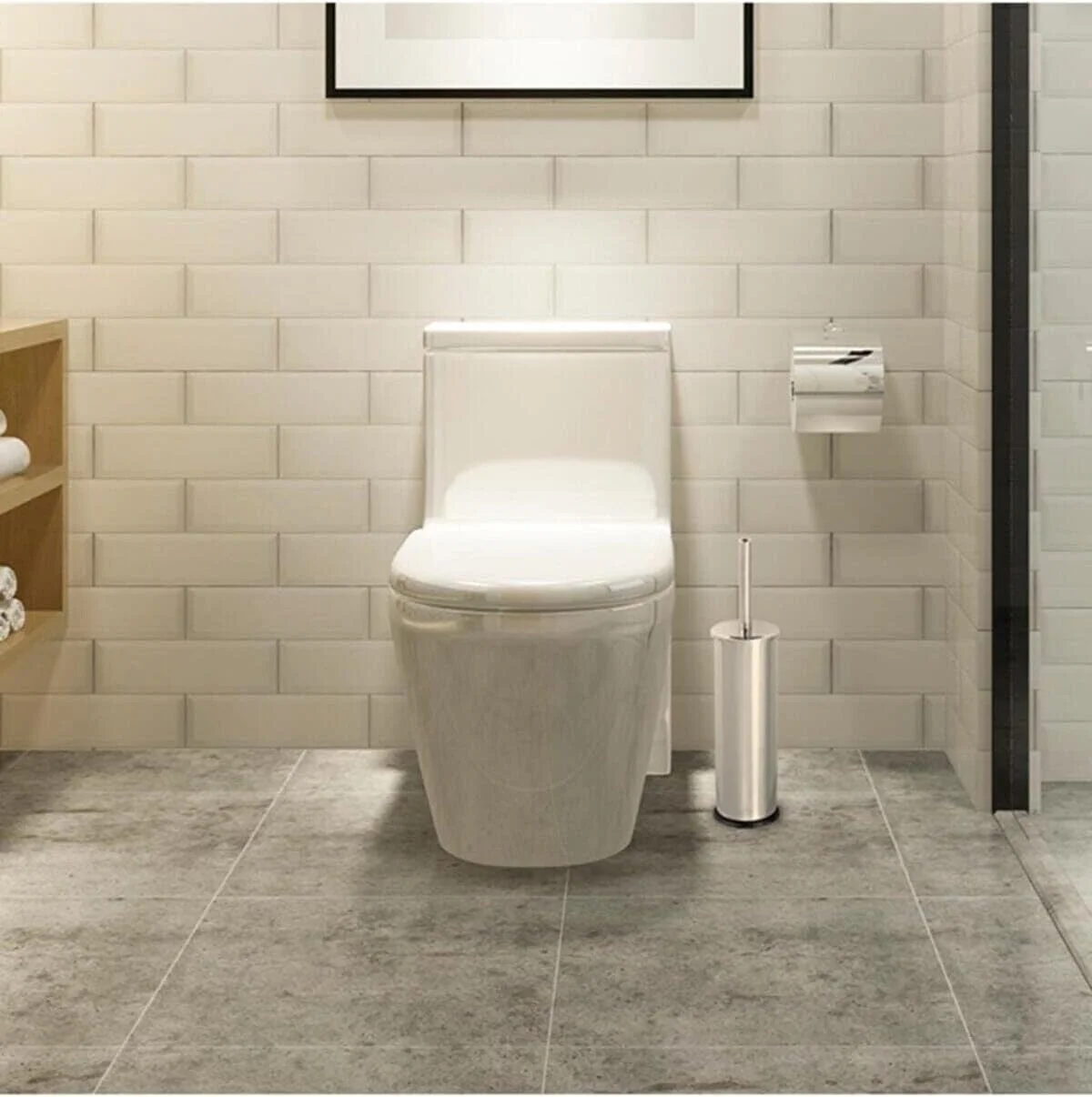 Lexroo Metal Wc Fırçası, Krom Tuvalet Temizleme Fırçası, Paslanmaz Çelik Saplı Çok Renkli Lexroo Metal Wc Fırçası, Krom Tuvalet Temizleme Fırçası, Paslanmaz Çelik Saplı Çok Renkli