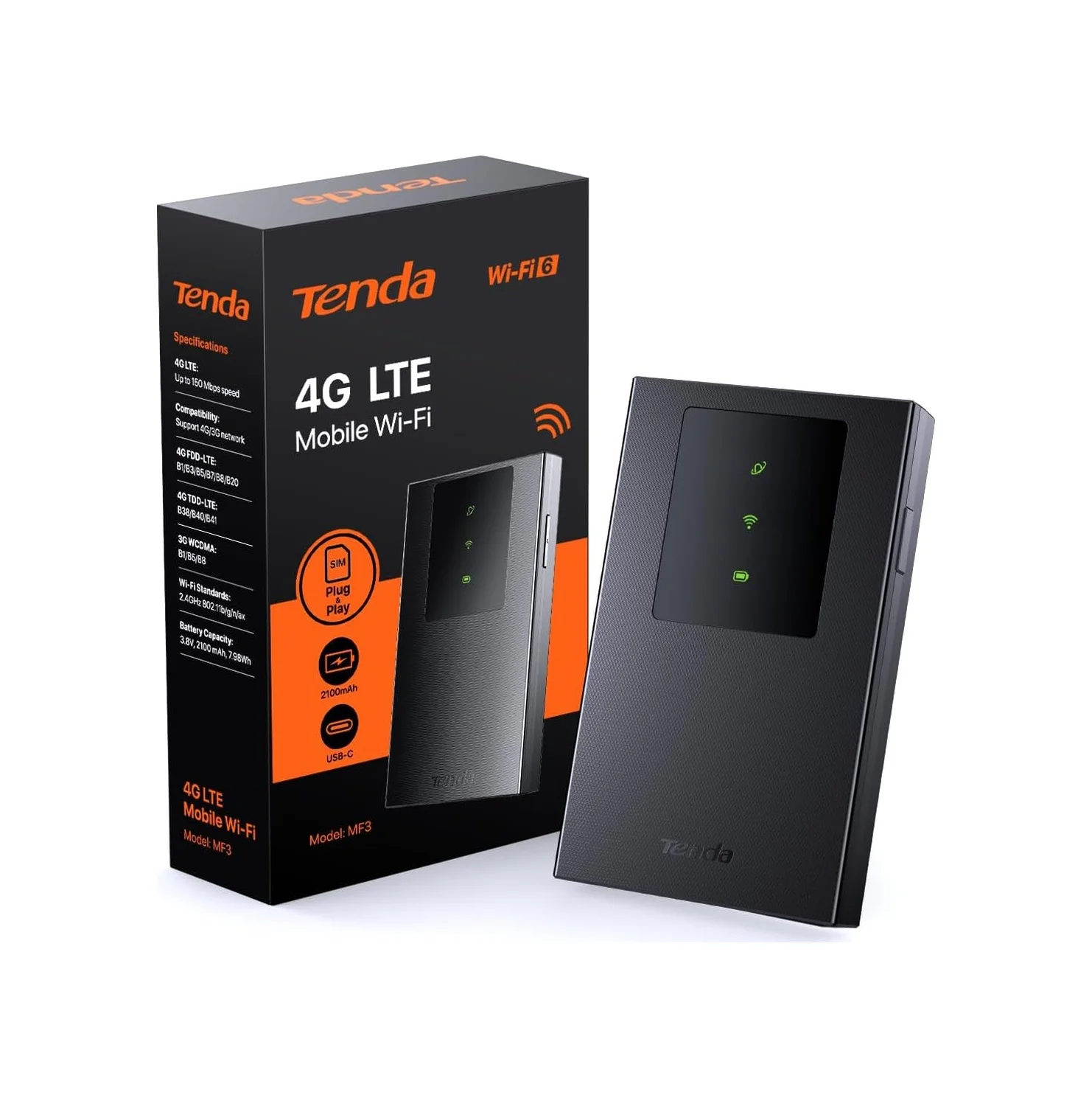 Lexroo Mf3 Wifi Sabun, Sım 4g Lte Cat4, Kablosuz Wifi 6 Ax300 Taşınabilir, Şarj Edilebilir Pil Lexroo Mf3 Wifi Sabun, Sım 4g Lte Cat4, Kablosuz Wifi 6 Ax300 Taşınabilir, Şarj Edilebilir Pil
