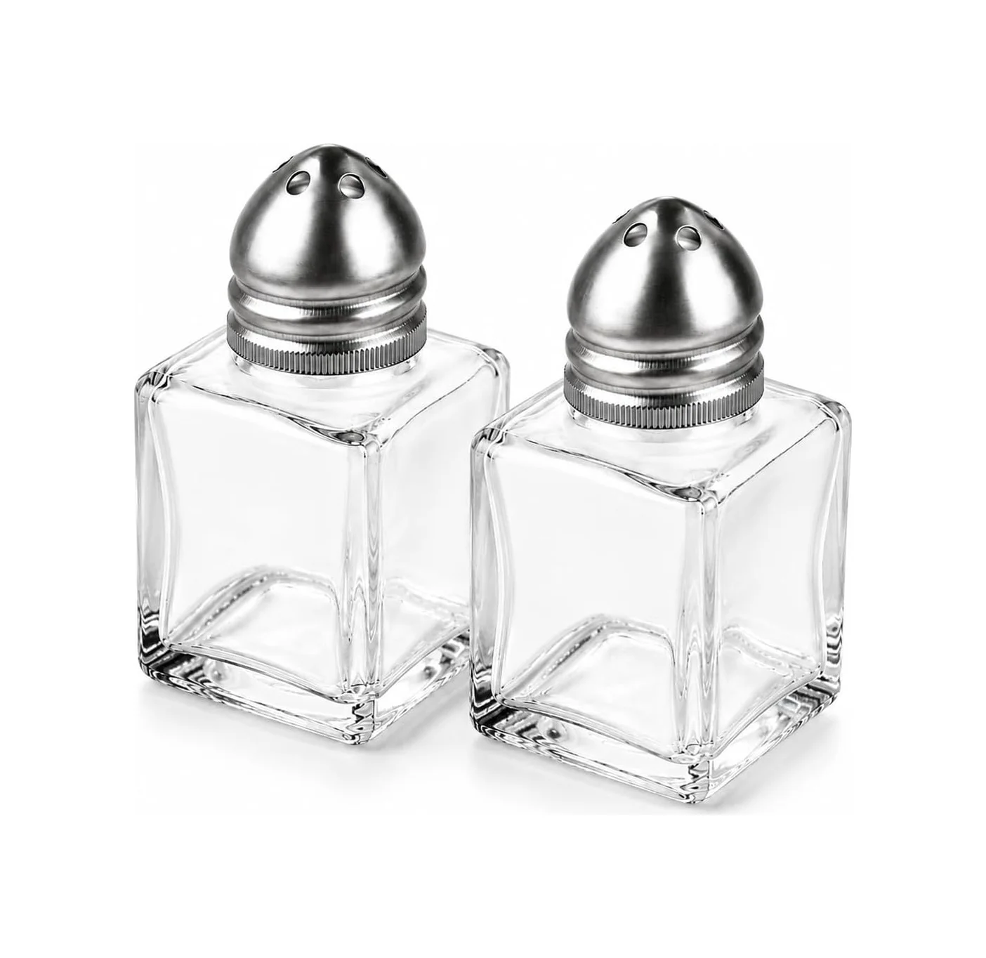 Lexroo Mini Cam Tuzluk Biberlik Seti Kare Baharatlık Paslanmaz Çelik Kapaklı Şeffaf Cam Sofra Lexroo Mini Cam Tuzluk Biberlik Seti Kare Baharatlık Paslanmaz Çelik Kapaklı Şeffaf Cam Sofra
