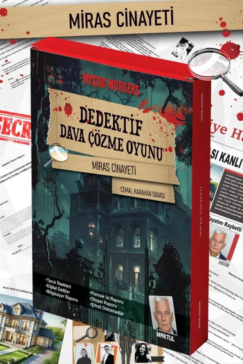 Lexroo Miras Cinayeti Dedektif Dava Çözme Oyunu - Karışık Renk 1 Lexroo Miras Cinayeti Dedektif Dava Çözme Oyunu - Karışık Renk 1