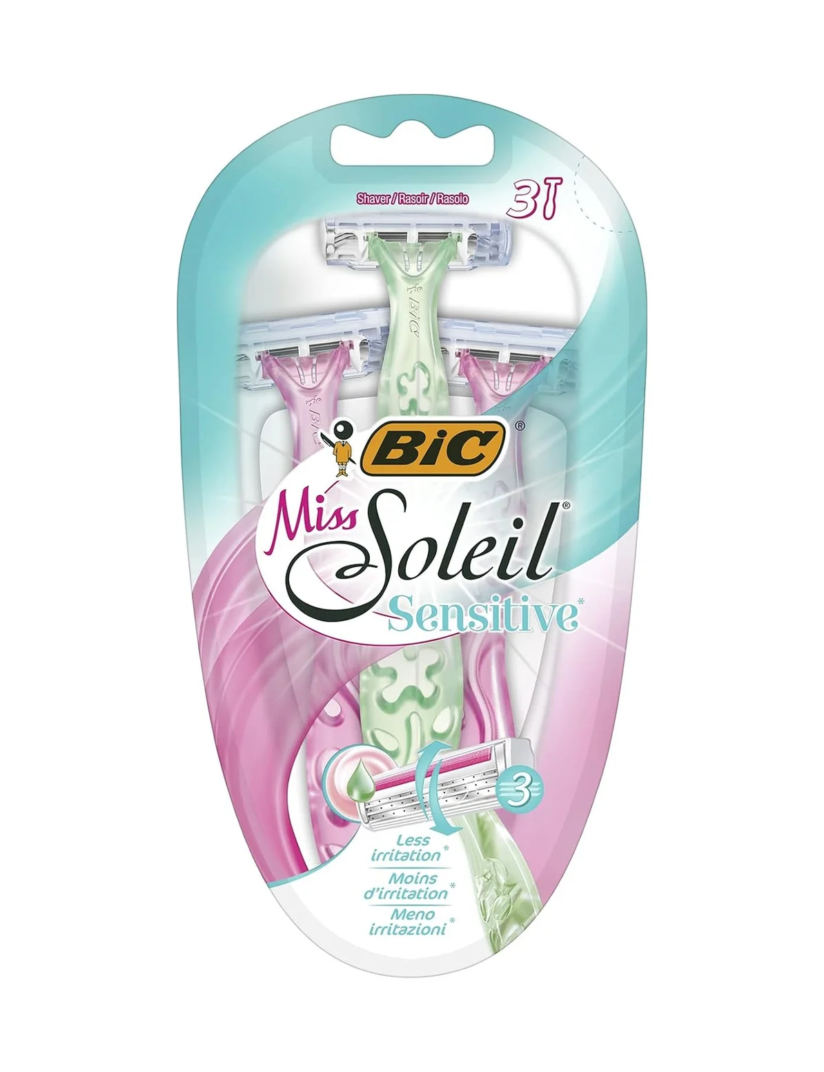 Lexroo Miss Soleil Sensitive Kadın Tıraş Bıçağı 3'lü Blister, Oynar Başlık Lexroo Miss Soleil Sensitive Kadın Tıraş Bıçağı 3'lü Blister, Oynar Başlık