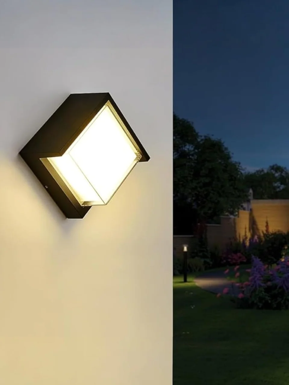 Lexroo Modern Led Duvar Aplik, 15w, 1500 Lümen, 3200k, Gün Işığı, Ip44, Siyah Standart Lexroo Modern Led Duvar Aplik, 15w, 1500 Lümen, 3200k, Gün Işığı, Ip44, Siyah Standart