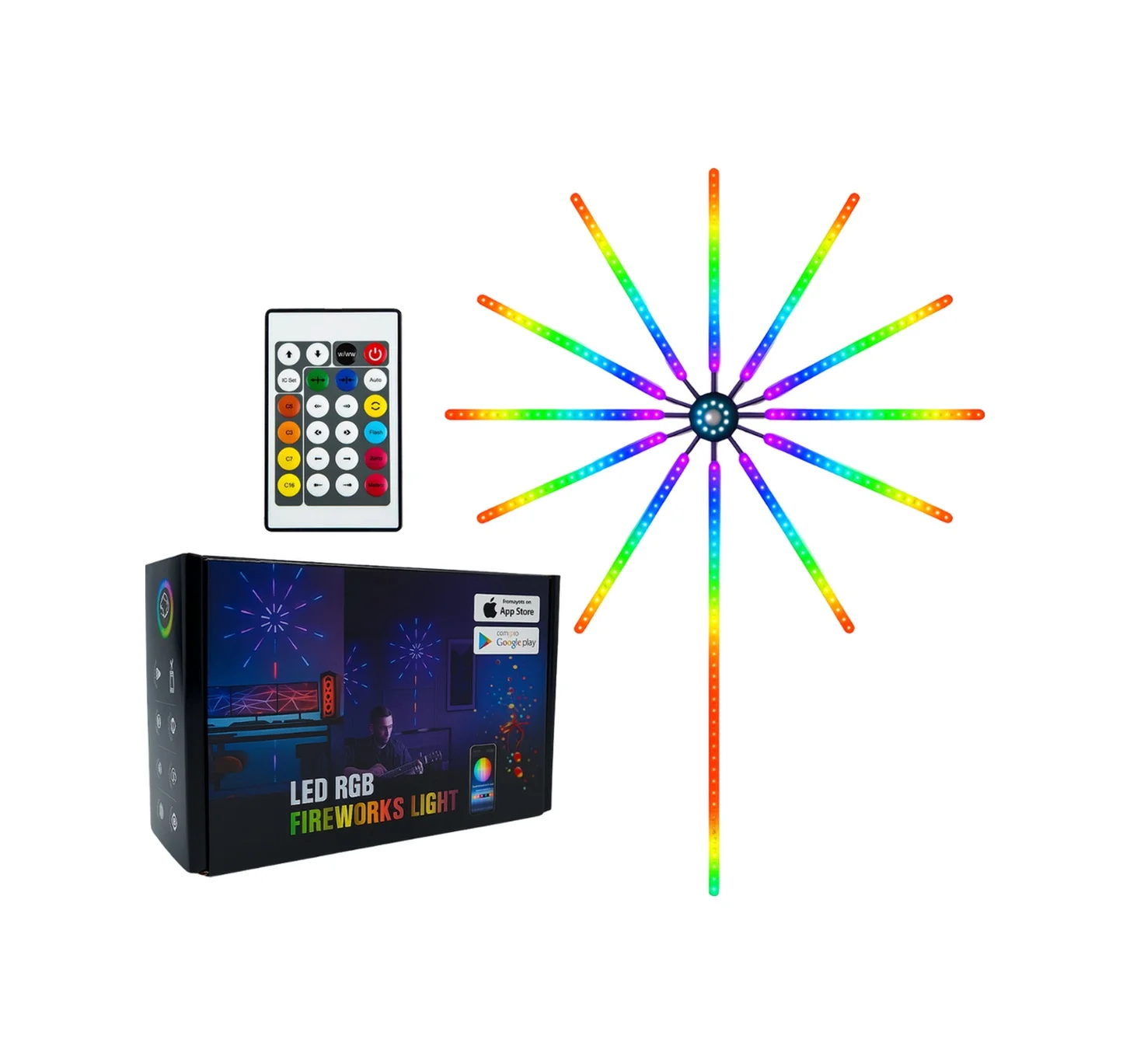 Lexroo Modüler Rgb Led Duvar Işığı Efektli Uzaktan Kumandalı Yeni Nesil Çok Renkli Lexroo Modüler Rgb Led Duvar Işığı Efektli Uzaktan Kumandalı Yeni Nesil Çok Renkli