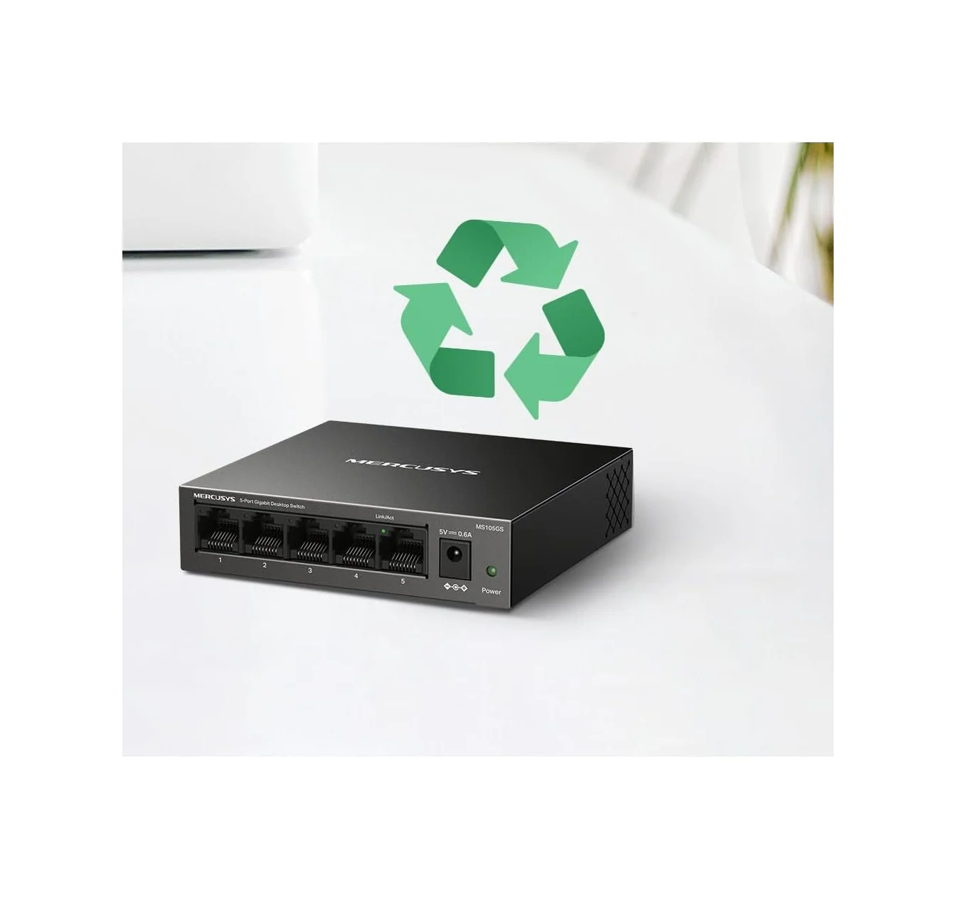 Lexroo Ms105gs, 5-port Gigabit Desktop Switch Lexroo Ms105gs, 5-port Gigabit Desktop Switch