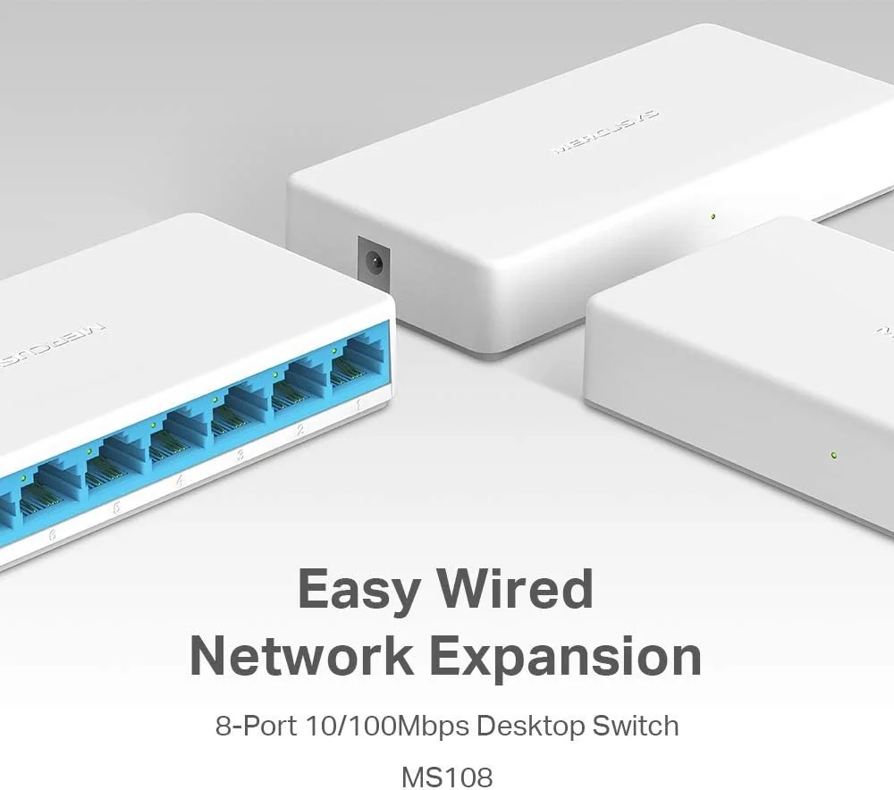 Lexroo Ms108, 8-port 10/100mbps Desktop Switch Lexroo Ms108, 8-port 10/100mbps Desktop Switch