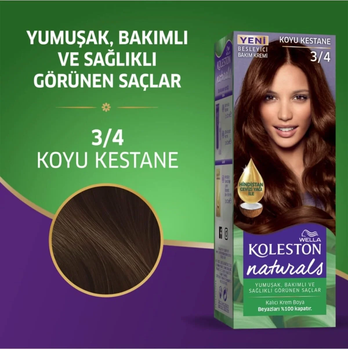Lexroo Naturals Koyu Kestane 3/4 Lexroo Naturals Koyu Kestane 3/4
