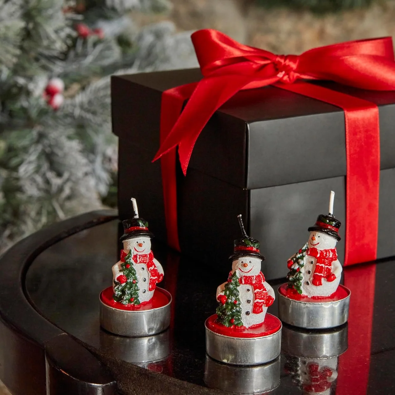 Lexroo New Year Snowman 3'lü Tealight Mum Çok Renkli Lexroo New Year Snowman 3'lü Tealight Mum Çok Renkli