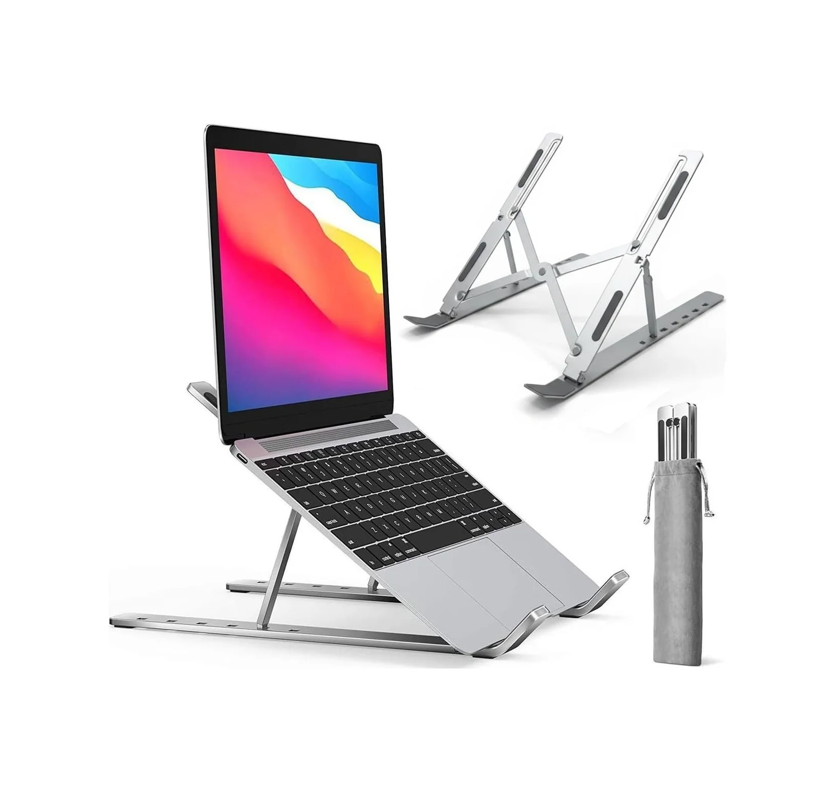 Lexroo Notebook Standı 2in1 Katlanabilir Taşınabilir Folding Alüminyum Dizüstü Bilgisayar Standı Lexroo Notebook Standı 2in1 Katlanabilir Taşınabilir Folding Alüminyum Dizüstü Bilgisayar Standı