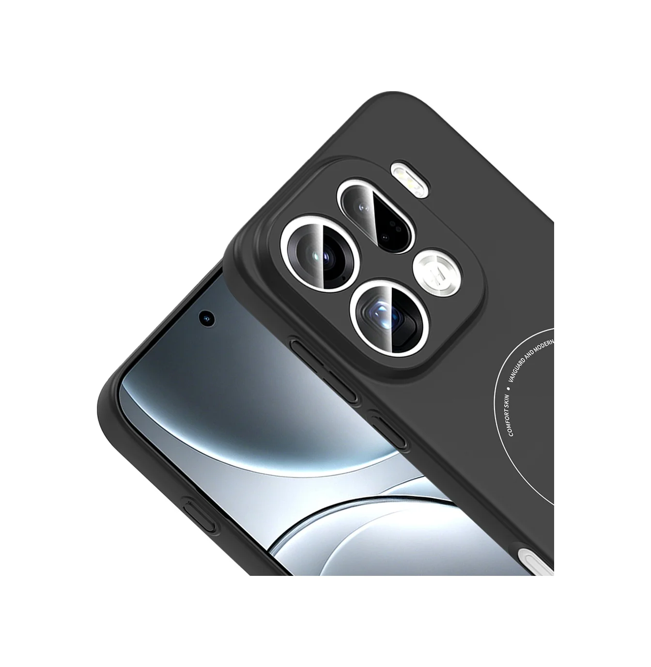 Lexroo Oppo Find X9 Pro Kılıf M-safe Şarj Özellikli Kamera Korumalı Elio Sert Pc Kılıf - Siyah Lexroo Oppo Find X9 Pro Kılıf M-safe Şarj Özellikli Kamera Korumalı Elio Sert Pc Kılıf - Siyah