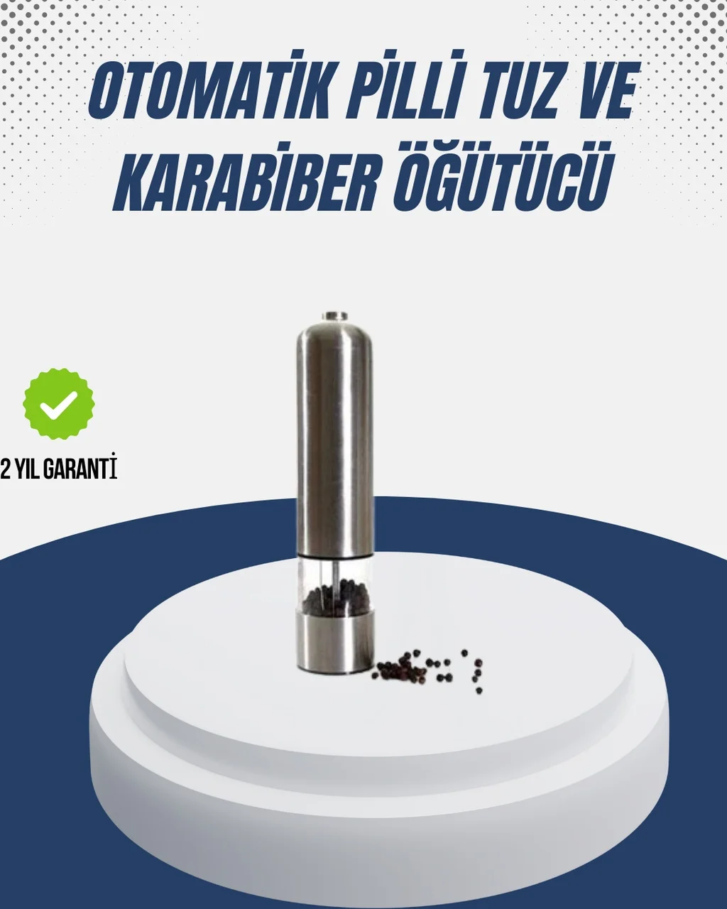Lexroo Otomatik Baharat Değirmeni Paslanmaz Gövde Ergonomik Tasarım 14 Cm Lexroo Otomatik Baharat Değirmeni Paslanmaz Gövde Ergonomik Tasarım 14 Cm