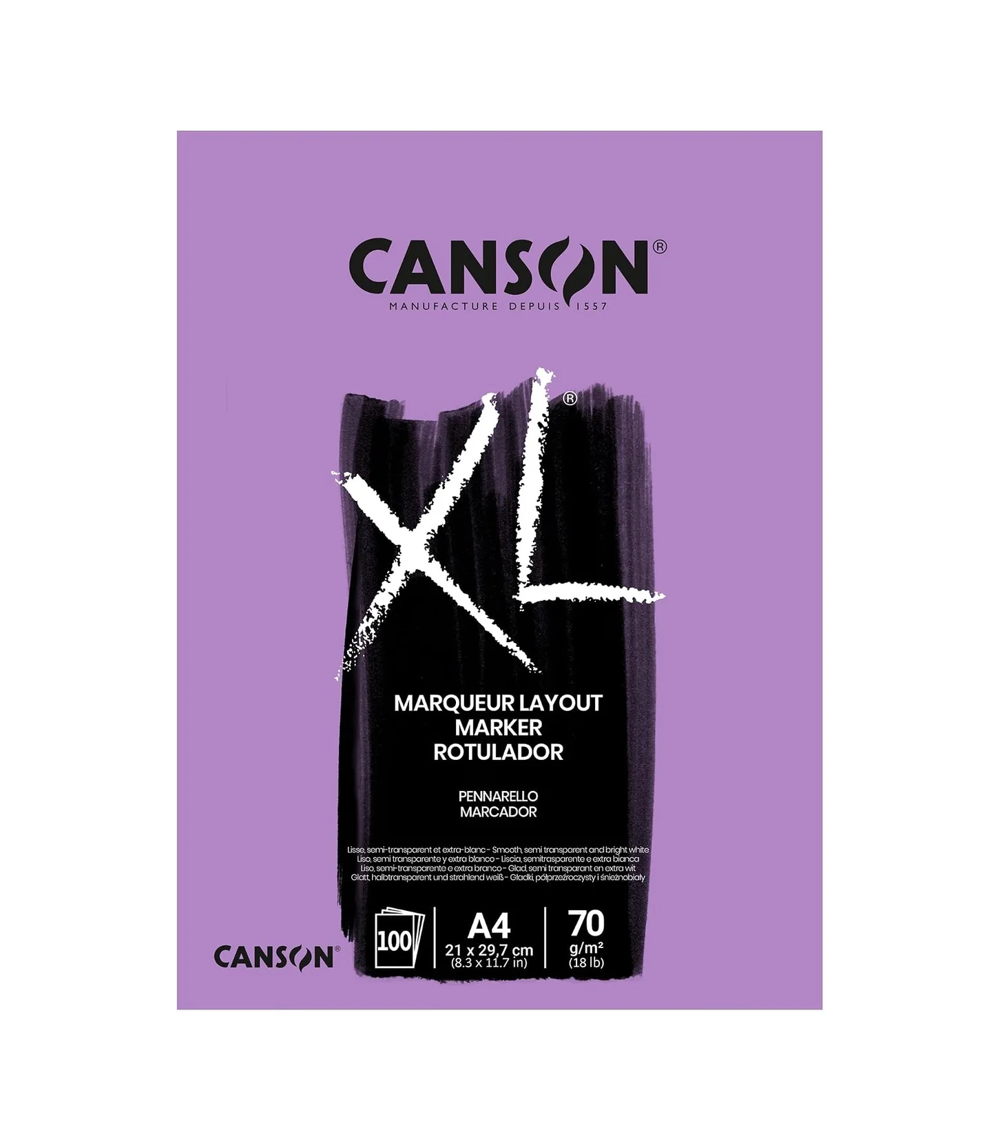 Lexroo Pad Canxl Marker 100s A4 70g Marker Bloğu Çok Renkli Lexroo Pad Canxl Marker 100s A4 70g Marker Bloğu Çok Renkli