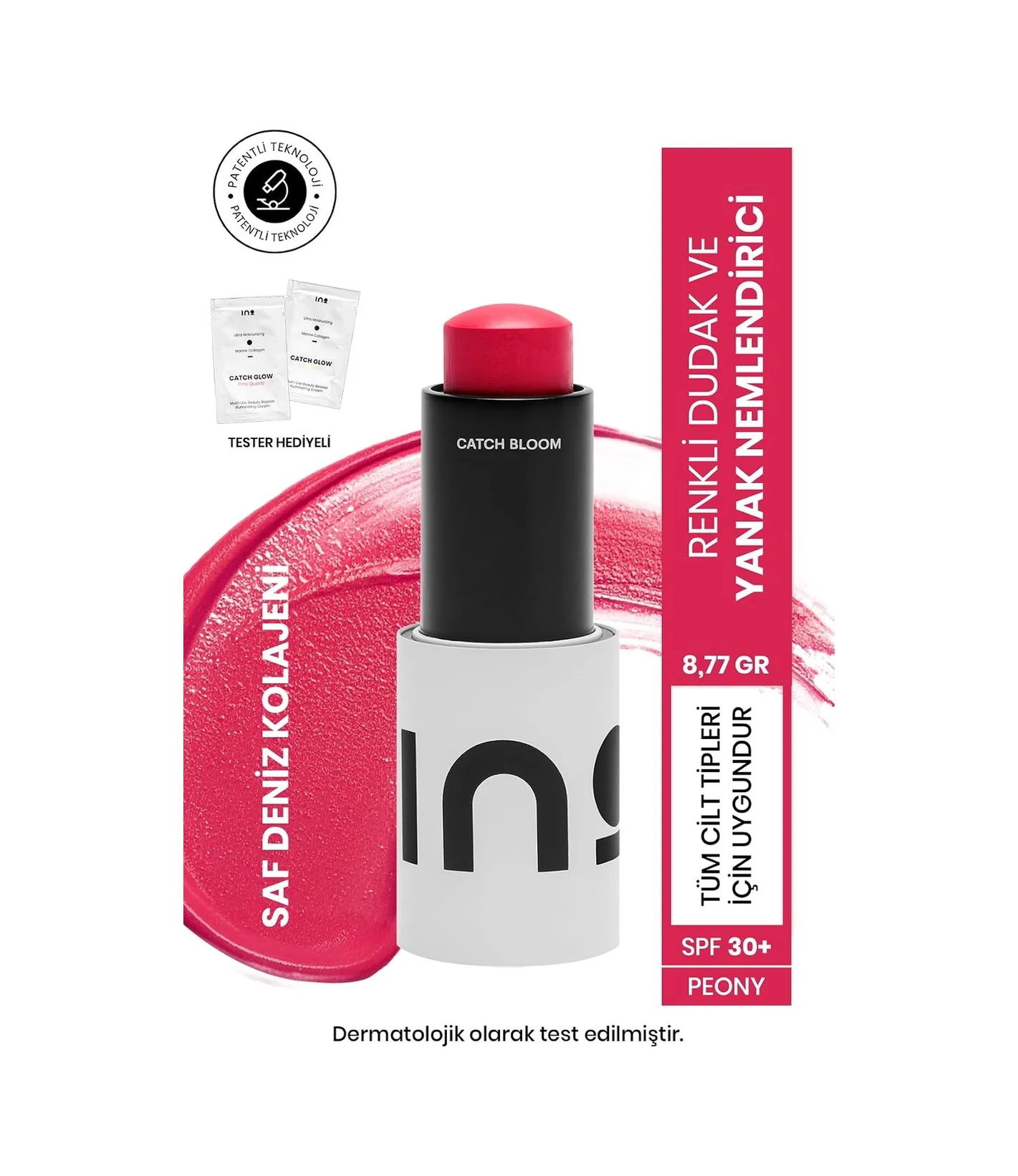 Lexroo Peony Stick Ruj & Allık 8,77gr Spf30 Saf Kolajen Lexroo Peony Stick Ruj & Allık 8,77gr Spf30 Saf Kolajen