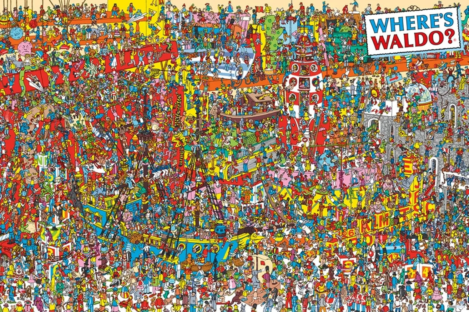 Lexroo Poster Where's Waldo Visual Challange 36x24 Sanatsal Baskı Poster, Çok Renkli 241425 Lexroo Poster Where's Waldo Visual Challange 36x24 Sanatsal Baskı Poster, Çok Renkli 241425