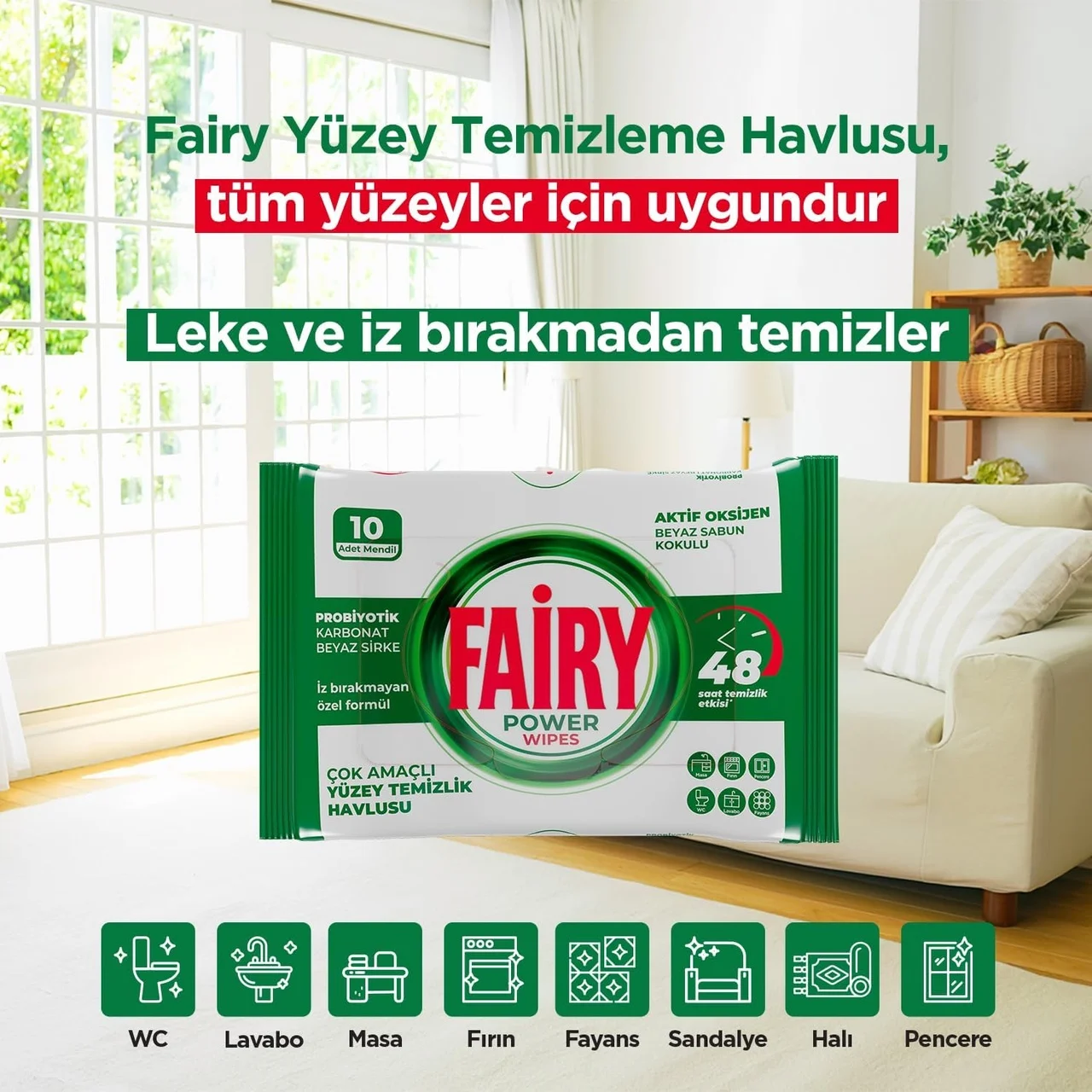 Lexroo Power Wipes Yüzey Temizlik Havlusu 10 Yaprak Beyaz Sabun Beyaz Sirke & Karbonat Lexroo Power Wipes Yüzey Temizlik Havlusu 10 Yaprak Beyaz Sabun Beyaz Sirke & Karbonat