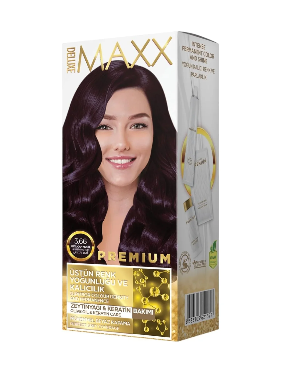Lexroo Premıum Yarı Kit Set Saç Boyası 3.66 Patlıcan Moru Lexroo Premıum Yarı Kit Set Saç Boyası 3.66 Patlıcan Moru
