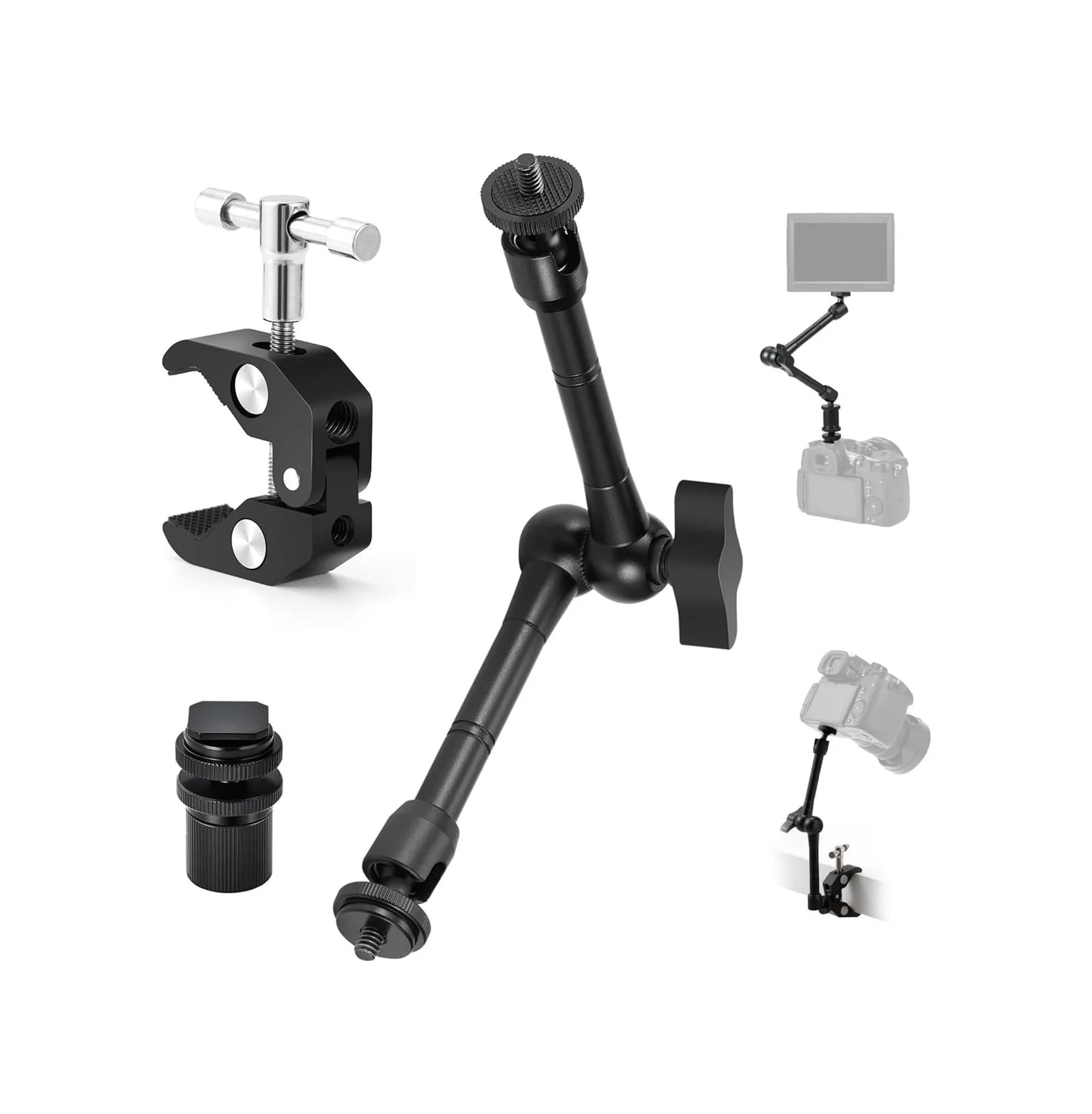 Lexroo Profesyonel Magic Arm Dslr Kamera Tutucu Süper Kelepçeli Mengene Stand Standart Lexroo Profesyonel Magic Arm Dslr Kamera Tutucu Süper Kelepçeli Mengene Stand Standart