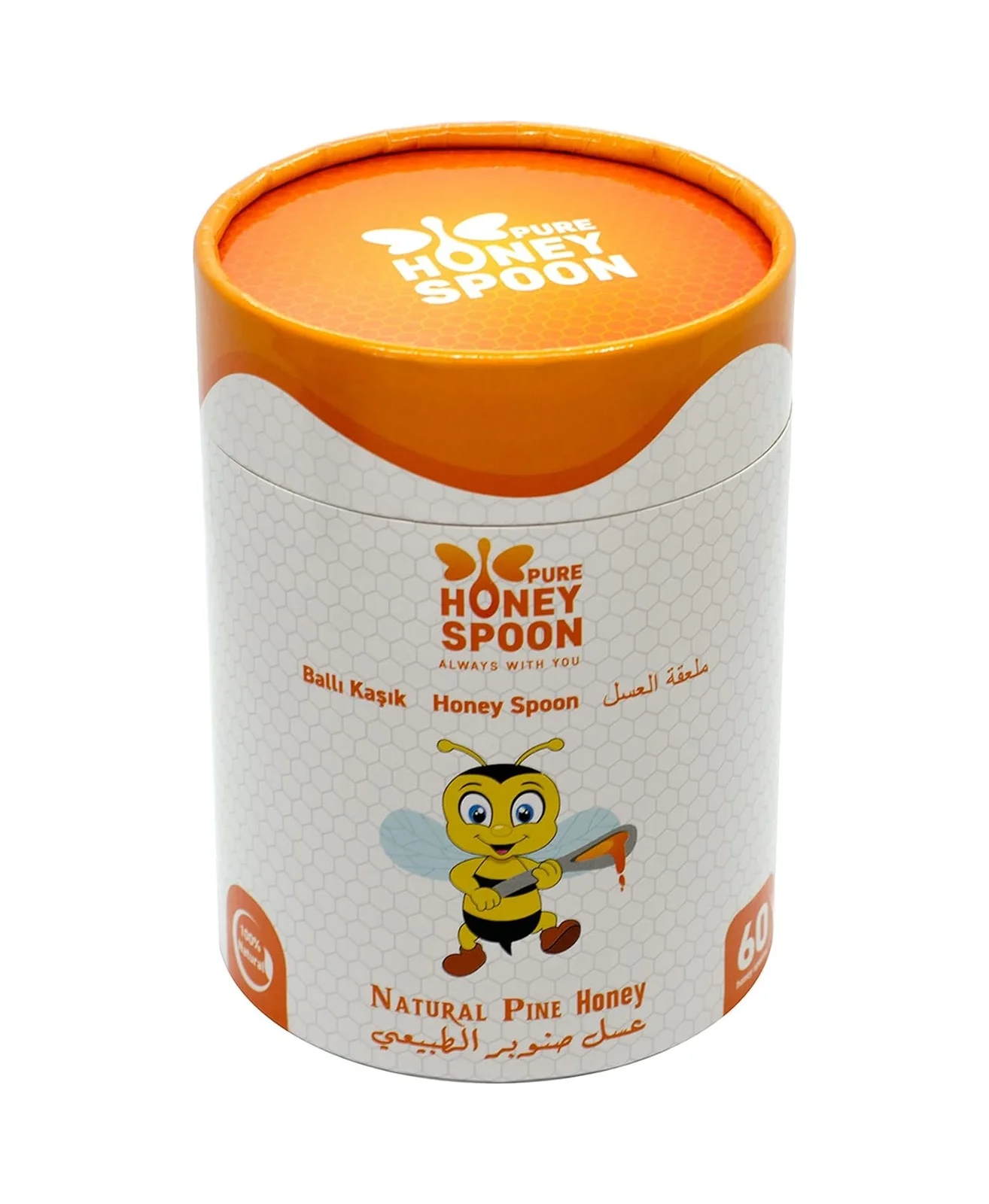 Lexroo Pure Honey Spoon Kaşık Bal%100 Çam Balı 420g 60 Adet Çok Renkli Lexroo Pure Honey Spoon Kaşık Bal%100 Çam Balı 420g 60 Adet Çok Renkli