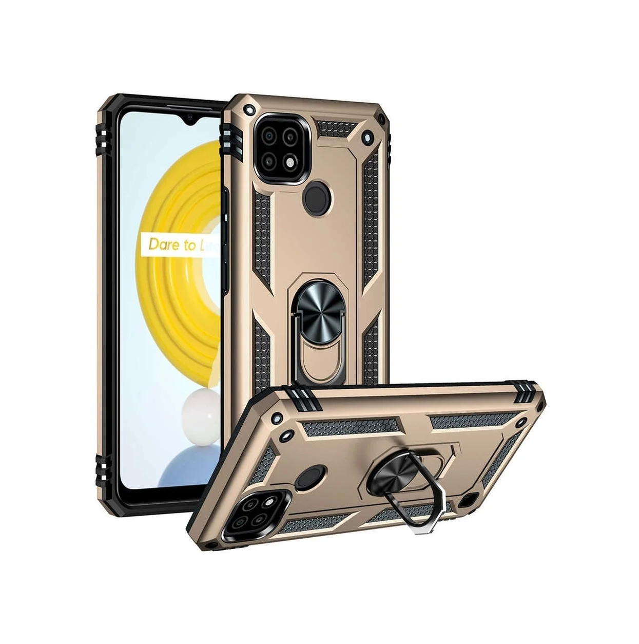 Lexroo Realme C21 Kılıf Vega Kılıf - Gold Lexroo Realme C21 Kılıf Vega Kılıf - Gold