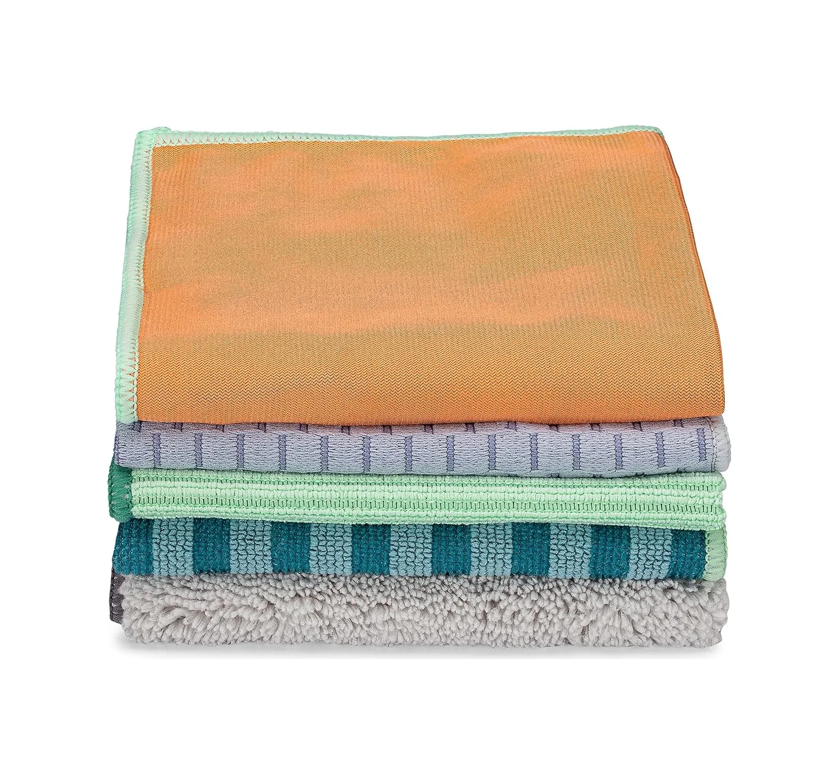 Lexroo Renew Collection Çok Fonksiyonlu Geri Dönüştürülmüş Mikrofiber Bez, 5 Adet, Çok Renkli Lexroo Renew Collection Çok Fonksiyonlu Geri Dönüştürülmüş Mikrofiber Bez, 5 Adet, Çok Renkli