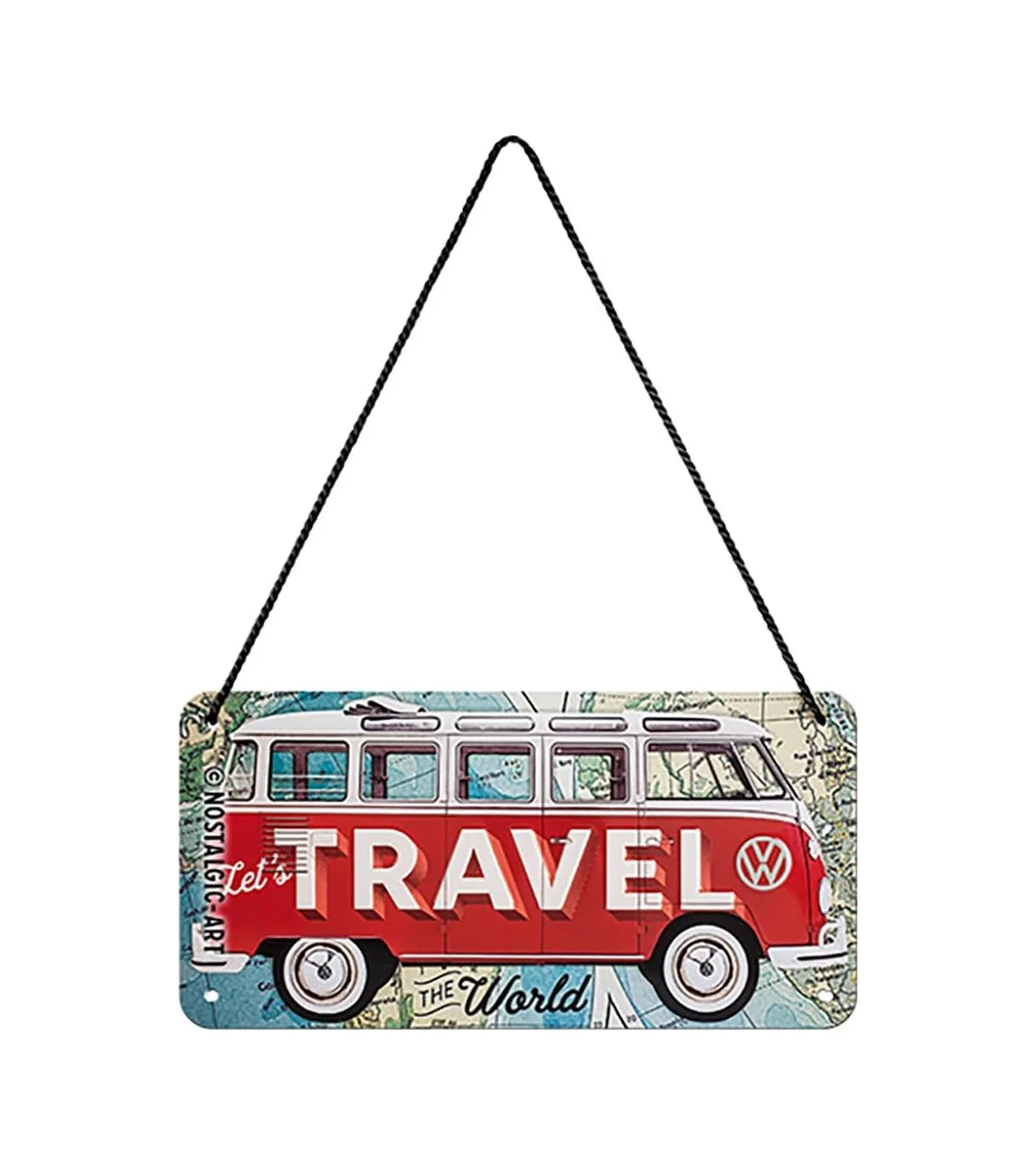 Lexroo Retro Asma Levha Volkswagen Bulli T1 Travel The World Standart Lexroo Retro Asma Levha Volkswagen Bulli T1 Travel The World Standart