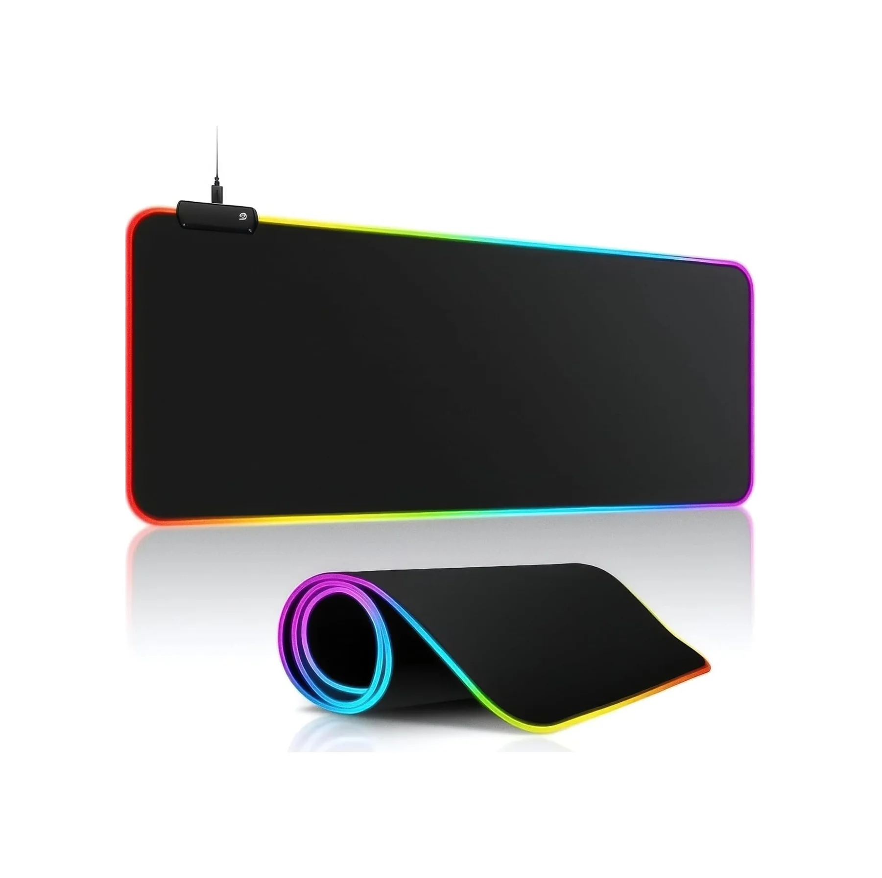 Lexroo Rgb Led Işıklı Gaming Mousepad Düz Siyah Kaymaz Tabanlı Kenarları Dikişli Suya Dayanıklı Standart Lexroo Rgb Led Işıklı Gaming Mousepad Düz Siyah Kaymaz Tabanlı Kenarları Dikişli Suya Dayanıklı Standart