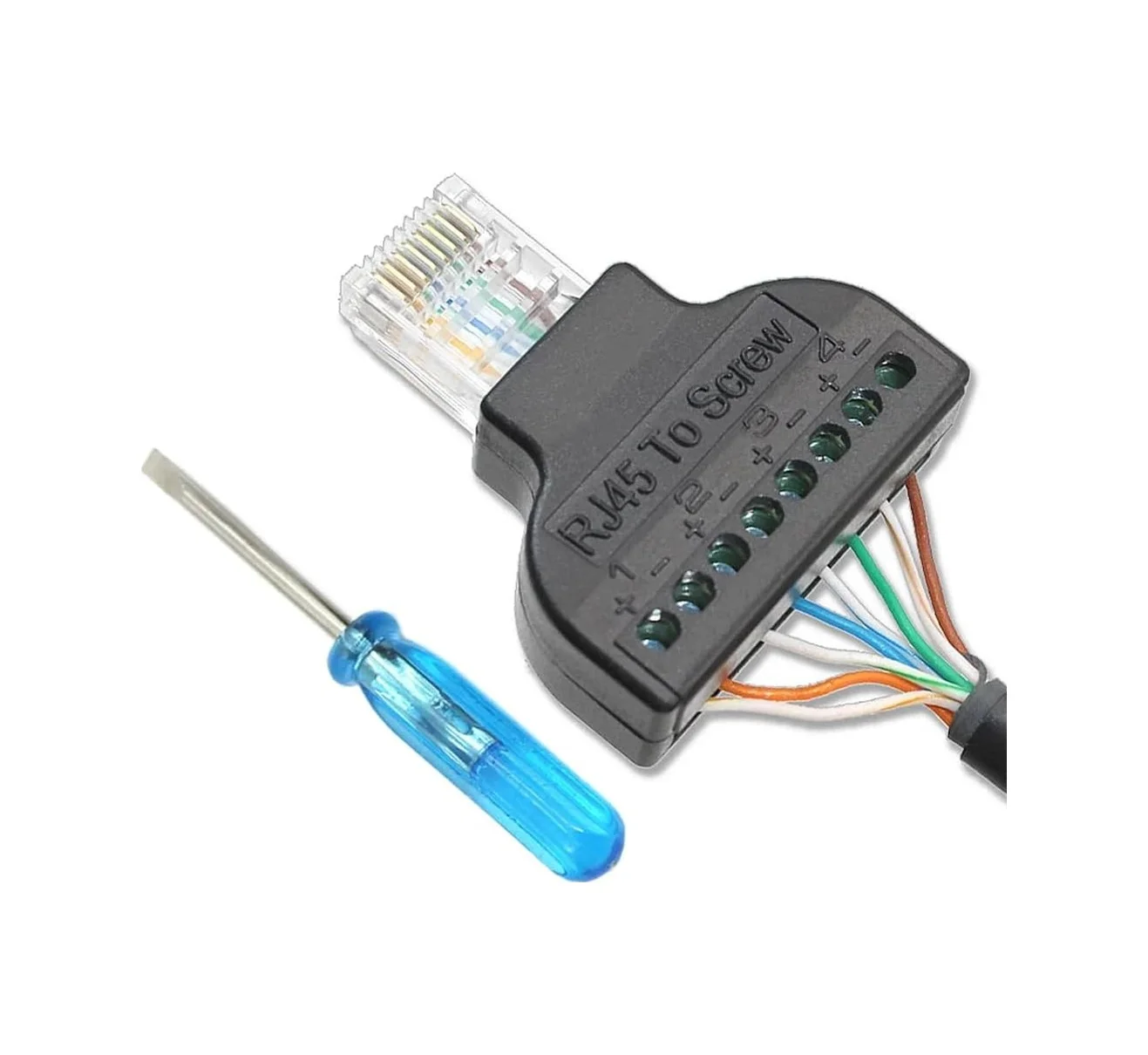 Lexroo Rj45 To Screw Terminal Vidalı Klemens Çevirici Lexroo Rj45 To Screw Terminal Vidalı Klemens Çevirici
