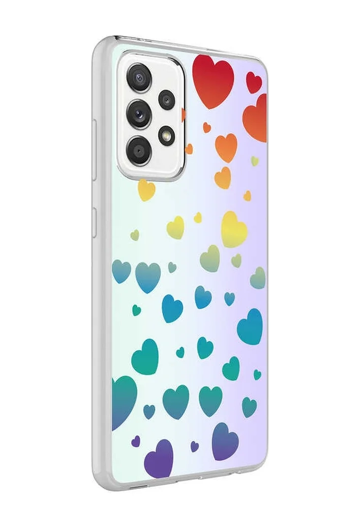 Lexroo Samsung Galaxy Uyumlu A72 Kılıf M-blue Desenli Kılıf - Heart No3 Çok Renkli Lexroo Samsung Galaxy Uyumlu A72 Kılıf M-blue Desenli Kılıf - Heart No3 Çok Renkli