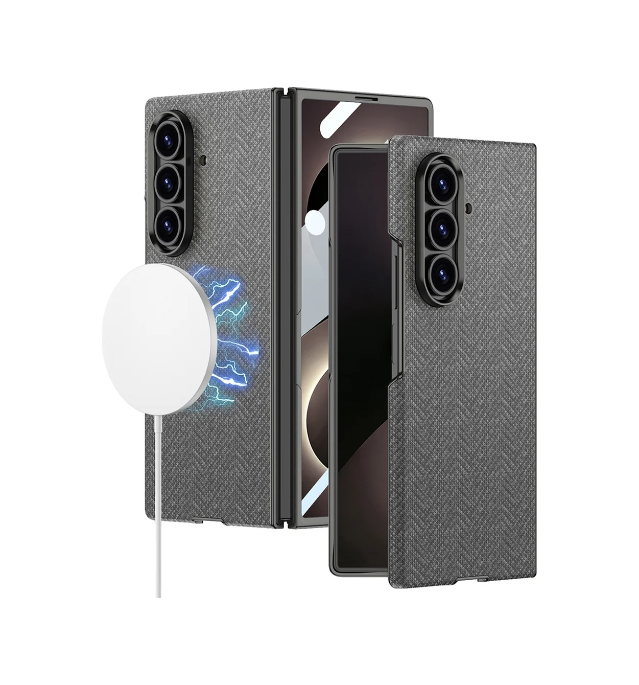 Lexroo Samsung Galaxy Uyumlu Z Fold 8 Ultra Kılıf M-safe Şarj Özellikli Kıpta Kpt-11 Sert Pc Kılıf - Gri Lexroo Samsung Galaxy Uyumlu Z Fold 8 Ultra Kılıf M-safe Şarj Özellikli Kıpta Kpt-11 Sert Pc Kılıf - Gri