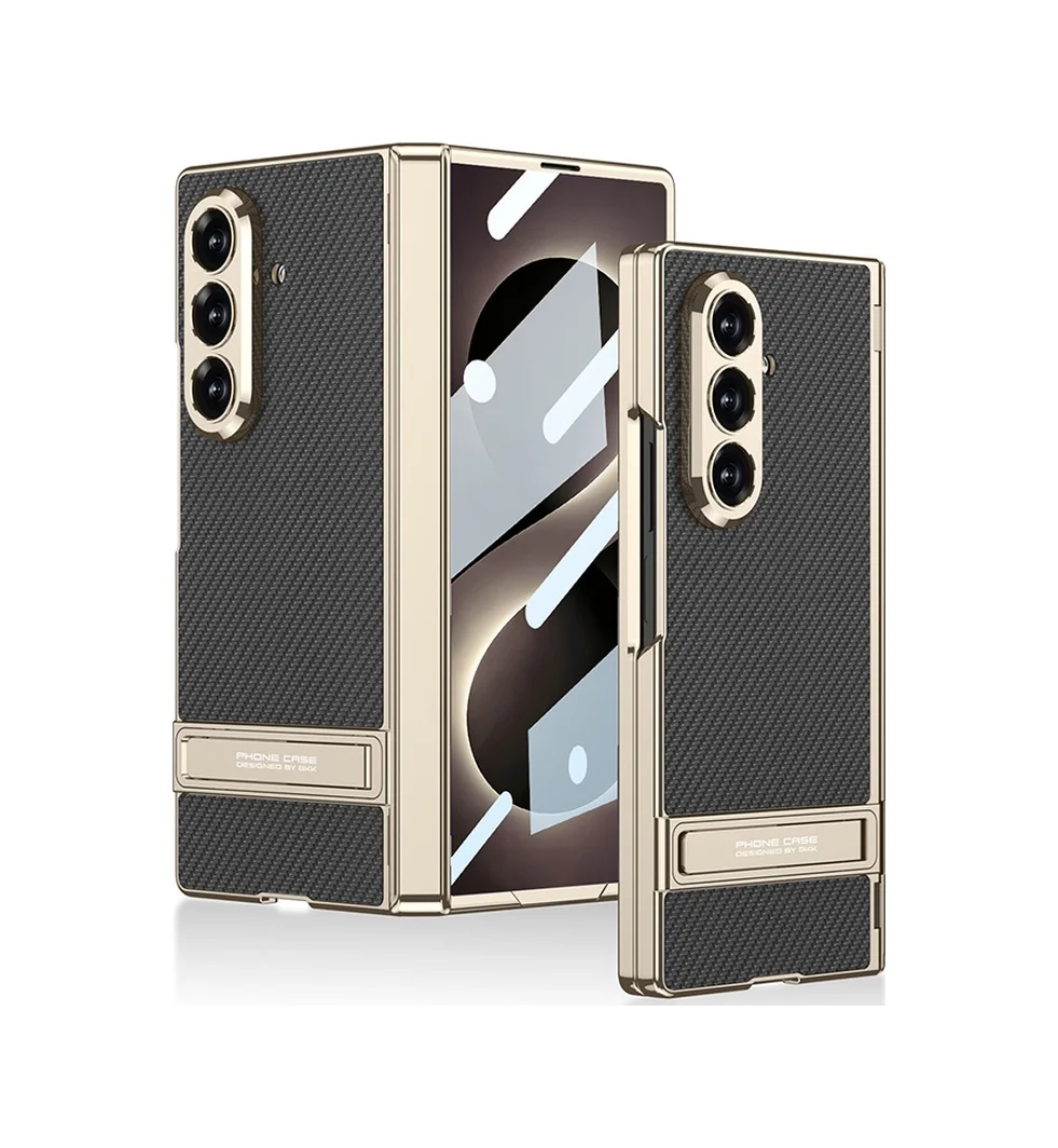 Lexroo Samsung Galaxy Uyumlu Z Fold 8 Ultra Kılıf Kıpta Kpt-08 Standlı Kılıf - Siyah Karbon Lexroo Samsung Galaxy Uyumlu Z Fold 8 Ultra Kılıf Kıpta Kpt-08 Standlı Kılıf - Siyah Karbon