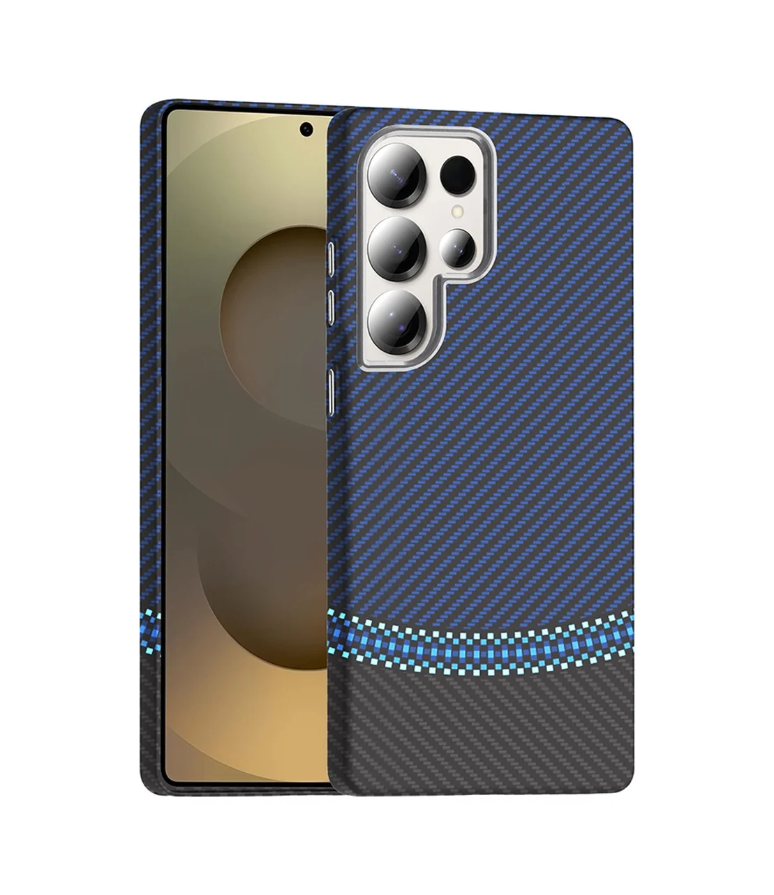 Lexroo Samsung Galaxy Uyumlu S25 Ultra Kılıf M-safe Şarj Özellikli Karbon Fiber Görünümlü Gros Kılıf Lacivert Lexroo Samsung Galaxy Uyumlu S25 Ultra Kılıf M-safe Şarj Özellikli Karbon Fiber Görünümlü Gros Kılıf Lacivert