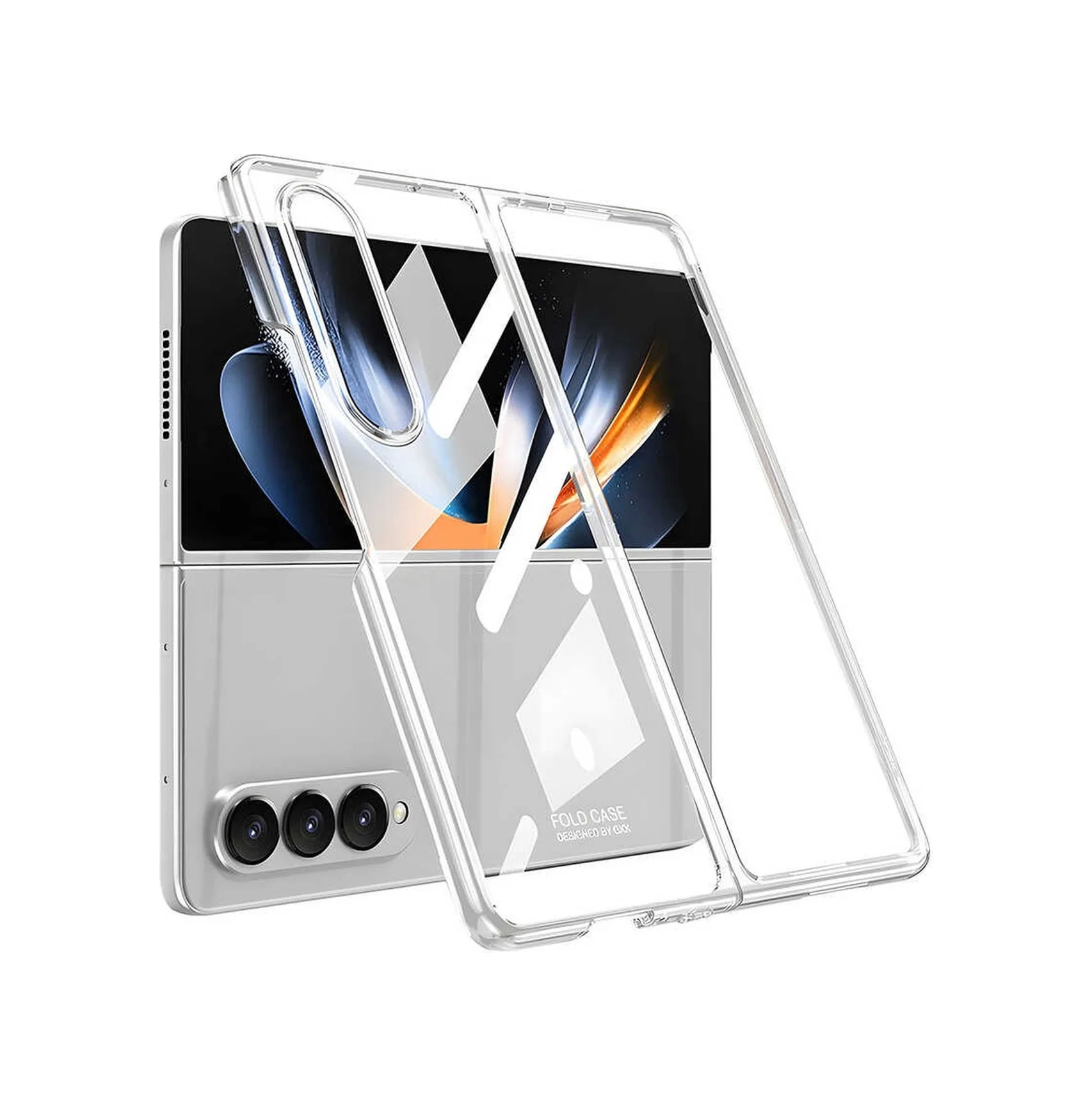 Lexroo Samsung Galaxy Uyumlu Z Fold 4 Kılıf Full Camlı Kıpta Kılıf - Renksiz Çok Renkli Lexroo Samsung Galaxy Uyumlu Z Fold 4 Kılıf Full Camlı Kıpta Kılıf - Renksiz Çok Renkli