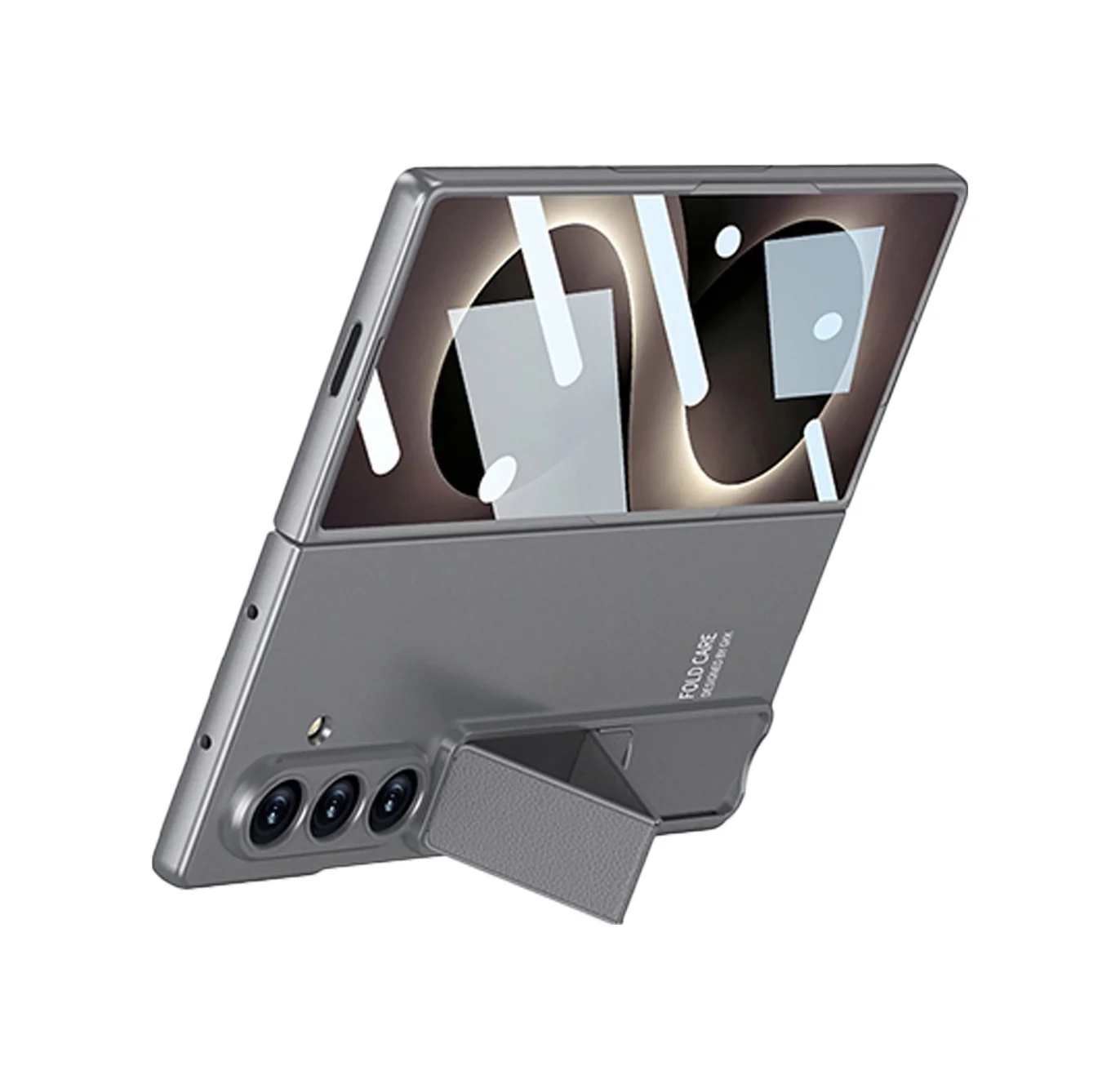 Lexroo Samsung Galaxy Uyumlu Z Fold 8 Ultra Kılıf Standlı Kıpta Qstand Kılıf - Gri Lexroo Samsung Galaxy Uyumlu Z Fold 8 Ultra Kılıf Standlı Kıpta Qstand Kılıf - Gri