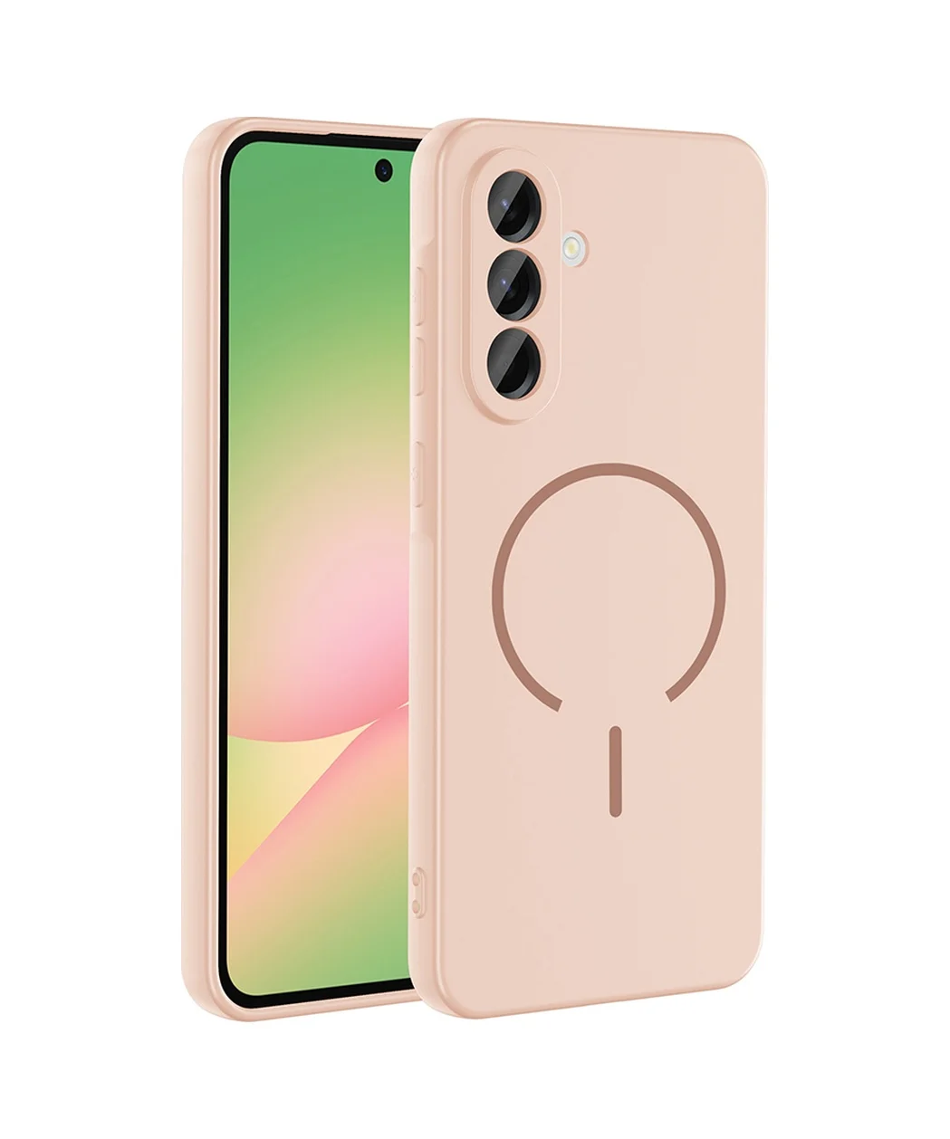 Lexroo Samsung Galaxy Uyumlu A36 Kılıf M-safe Şarj Özellikli Meta Kılıf - Rose Pembe Lexroo Samsung Galaxy Uyumlu A36 Kılıf M-safe Şarj Özellikli Meta Kılıf - Rose Pembe