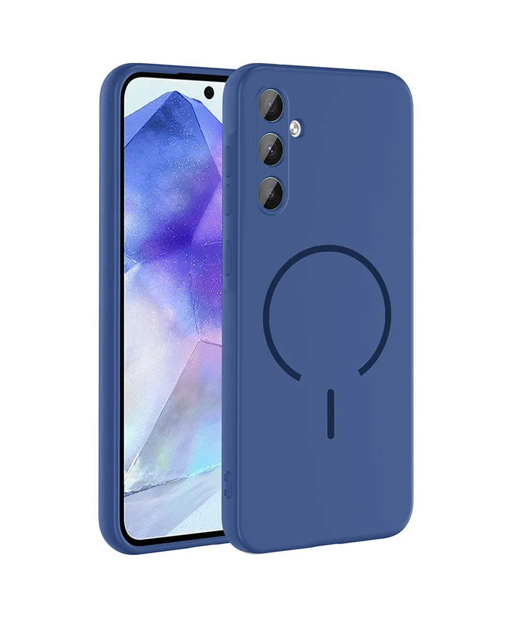 Lexroo Samsung Galaxy Uyumlu A37 Kılıf M-safe Şarj Özellikli Meta Kılıf - Lacivert Lexroo Samsung Galaxy Uyumlu A37 Kılıf M-safe Şarj Özellikli Meta Kılıf - Lacivert