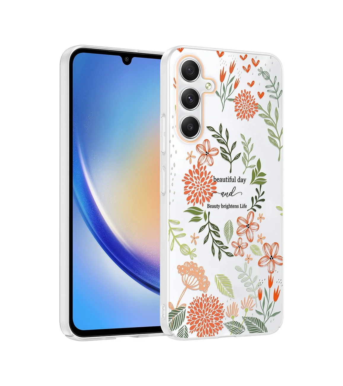 Lexroo Samsung Galaxy Uyumlu A34 Kılıf Kamera Korumalı Desenli Klip Kılıf - Beautiful Çok Renkli Lexroo Samsung Galaxy Uyumlu A34 Kılıf Kamera Korumalı Desenli Klip Kılıf - Beautiful Çok Renkli