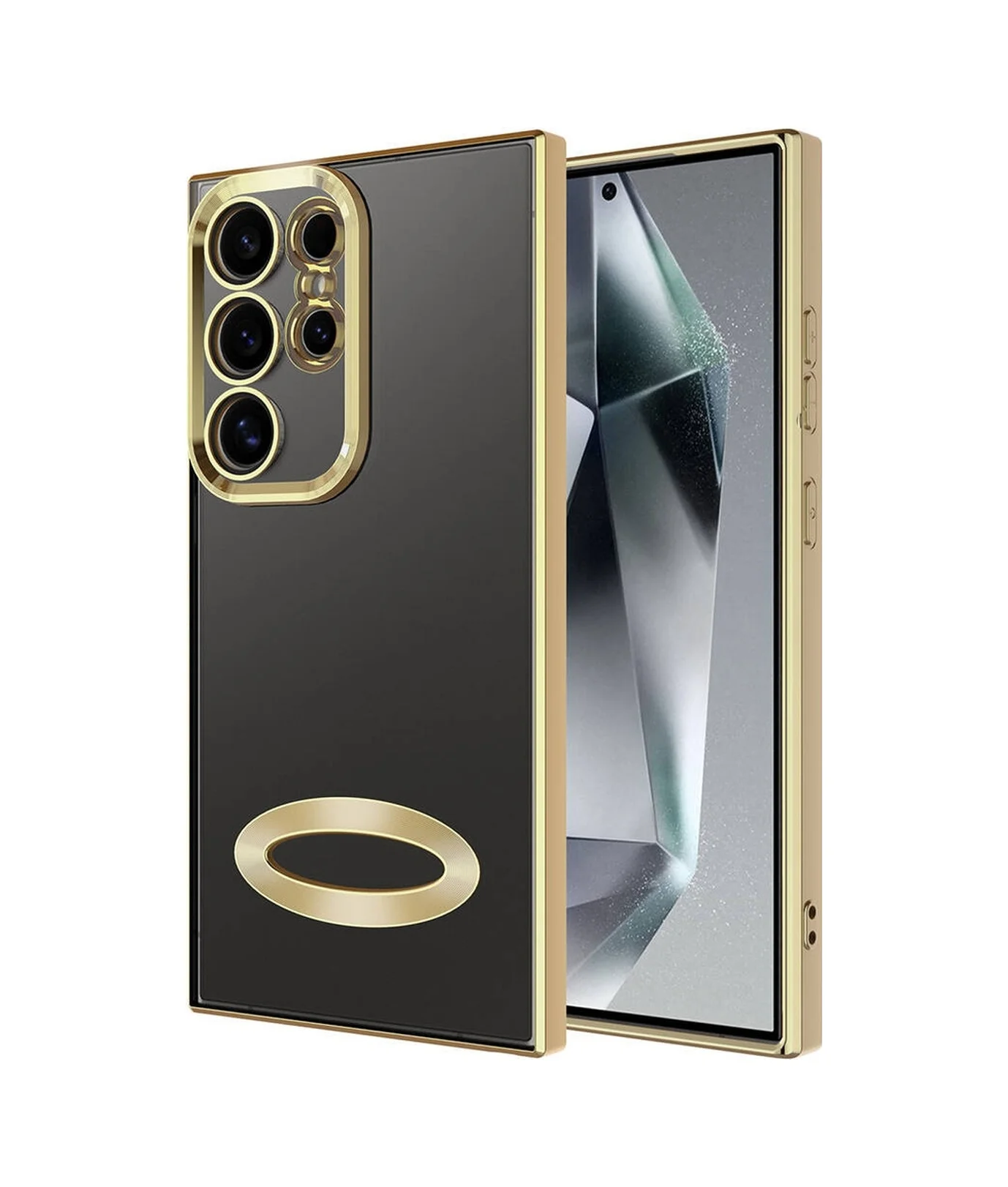 Lexroo Samsung Galaxy Uyumlu S24 Ultra Kılıf Kamera Korumalı Logo Gösteren Omega Kılıf - Gold Lexroo Samsung Galaxy Uyumlu S24 Ultra Kılıf Kamera Korumalı Logo Gösteren Omega Kılıf - Gold
