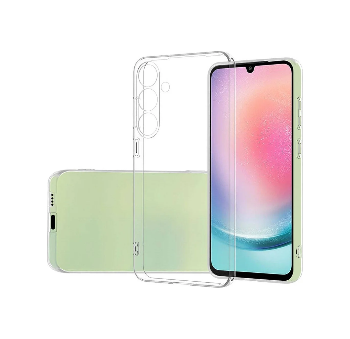 Lexroo Samsung Galaxy Uyumlu S23 Fe Kılıf Süper Silikon Kılıf - Renksiz Çok Renkli Lexroo Samsung Galaxy Uyumlu S23 Fe Kılıf Süper Silikon Kılıf - Renksiz Çok Renkli