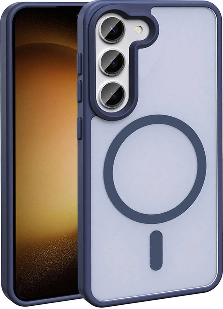 Lexroo Samsung Galaxy Uyumlu S23 Kılıf M-safe Şarj Özellikli Mat Arka Yüzey Sio Kılıf - Lacivert Lexroo Samsung Galaxy Uyumlu S23 Kılıf M-safe Şarj Özellikli Mat Arka Yüzey Sio Kılıf - Lacivert