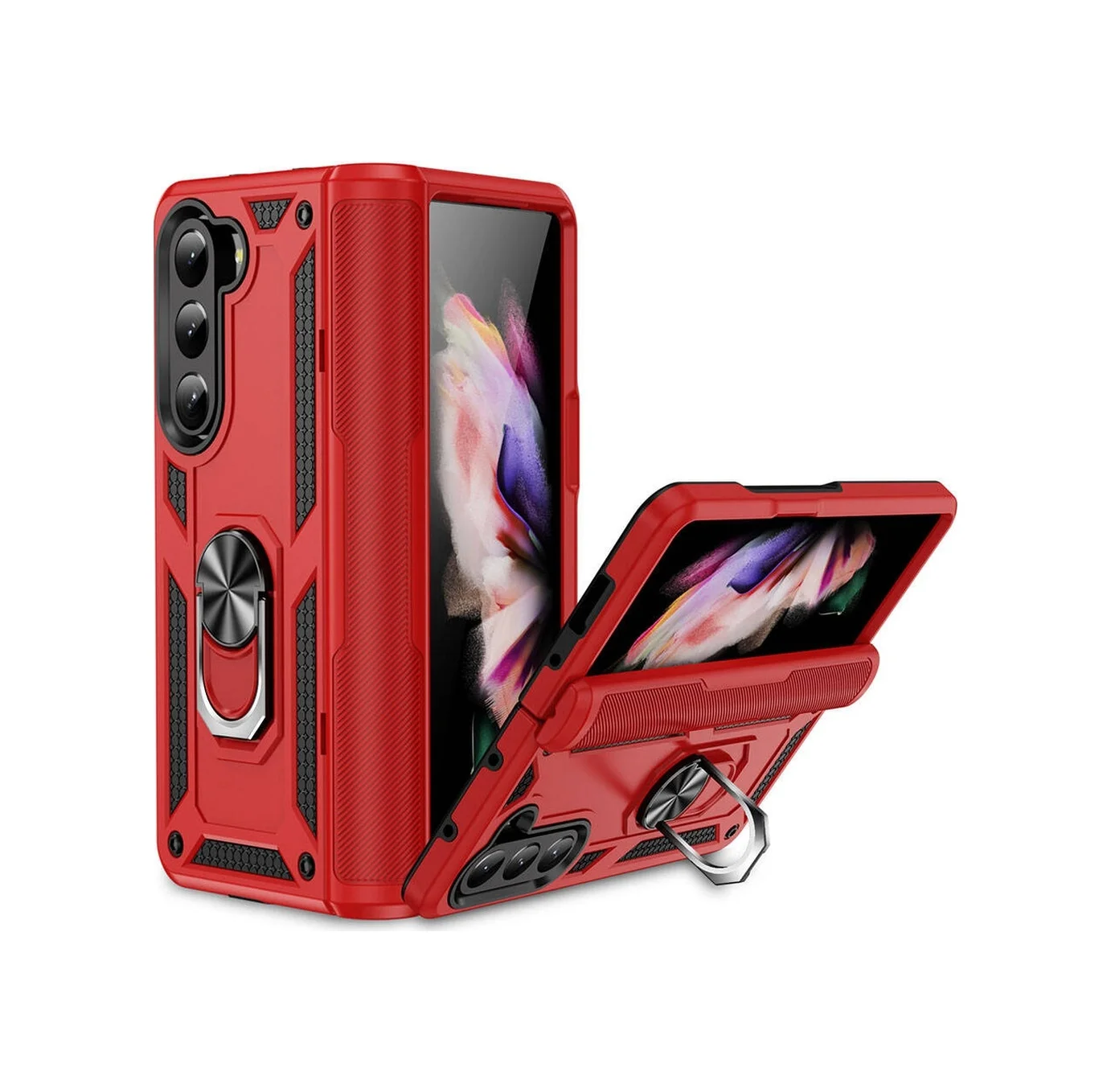 Lexroo Samsung Galaxy Uyumlu Z Fold 5 Kılıf Vega Kılıf - Kırmızı Lexroo Samsung Galaxy Uyumlu Z Fold 5 Kılıf Vega Kılıf - Kırmızı