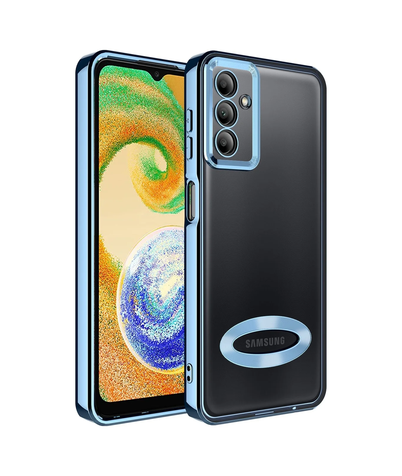 Lexroo Samsung Galaxy Uyumlu A04s Kılıf Kamera Korumalı Logo Gösteren Omega Kılıf - Sierra Mavi Lexroo Samsung Galaxy Uyumlu A04s Kılıf Kamera Korumalı Logo Gösteren Omega Kılıf - Sierra Mavi