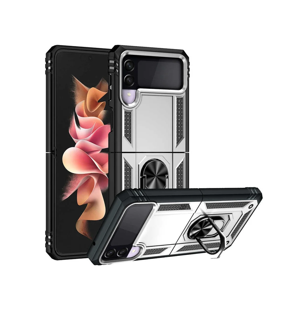 Lexroo Samsung Galaxy Uyumlu Z Flip 3 Kılıf Vega Kılıf - Gri Lexroo Samsung Galaxy Uyumlu Z Flip 3 Kılıf Vega Kılıf - Gri