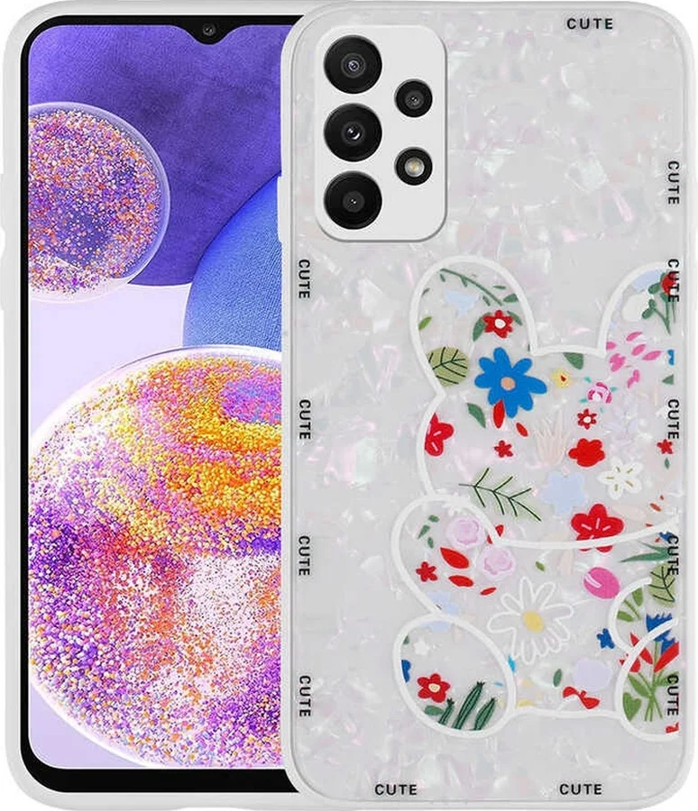 Lexroo Samsung Galaxy Uyumlu A23 Kılıf Desenli Sert Silikon Mumila Kılıf - White Rabbit Çok Renkli Lexroo Samsung Galaxy Uyumlu A23 Kılıf Desenli Sert Silikon Mumila Kılıf - White Rabbit Çok Renkli