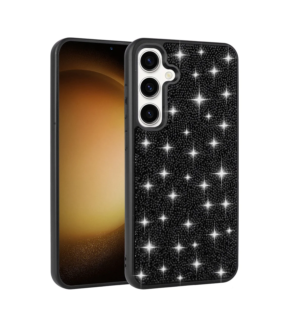 Lexroo Samsung Galaxy Uyumlu S25 Plus Kılıf Parlak Taşlı Tasarım Pırlanta Kılıf - Siyah Lexroo Samsung Galaxy Uyumlu S25 Plus Kılıf Parlak Taşlı Tasarım Pırlanta Kılıf - Siyah