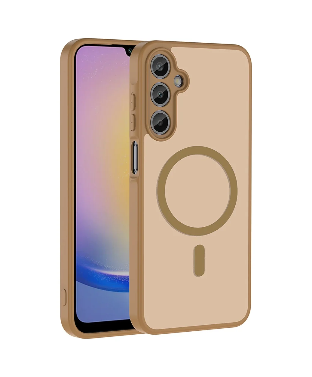 Lexroo Samsung Galaxy Uyumlu A16 Kılıf M-safe Şarj Özellikli Babet Kılıf - Kahverengi Lexroo Samsung Galaxy Uyumlu A16 Kılıf M-safe Şarj Özellikli Babet Kılıf - Kahverengi