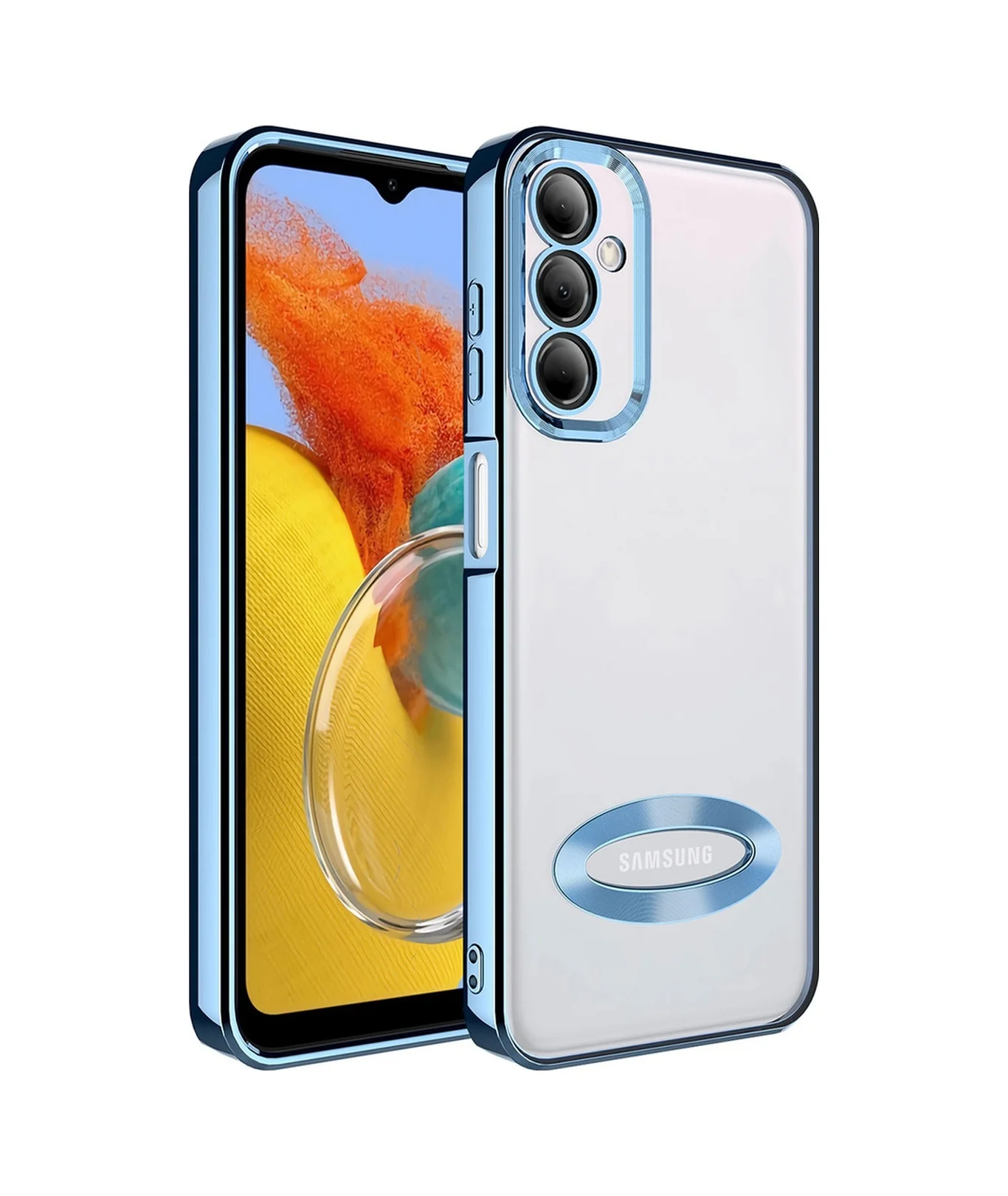 Lexroo Samsung Galaxy Uyumlu M14 Kılıf Kamera Korumalı Logo Gösteren Omega Kılıf - Sierra Mavi Lexroo Samsung Galaxy Uyumlu M14 Kılıf Kamera Korumalı Logo Gösteren Omega Kılıf - Sierra Mavi