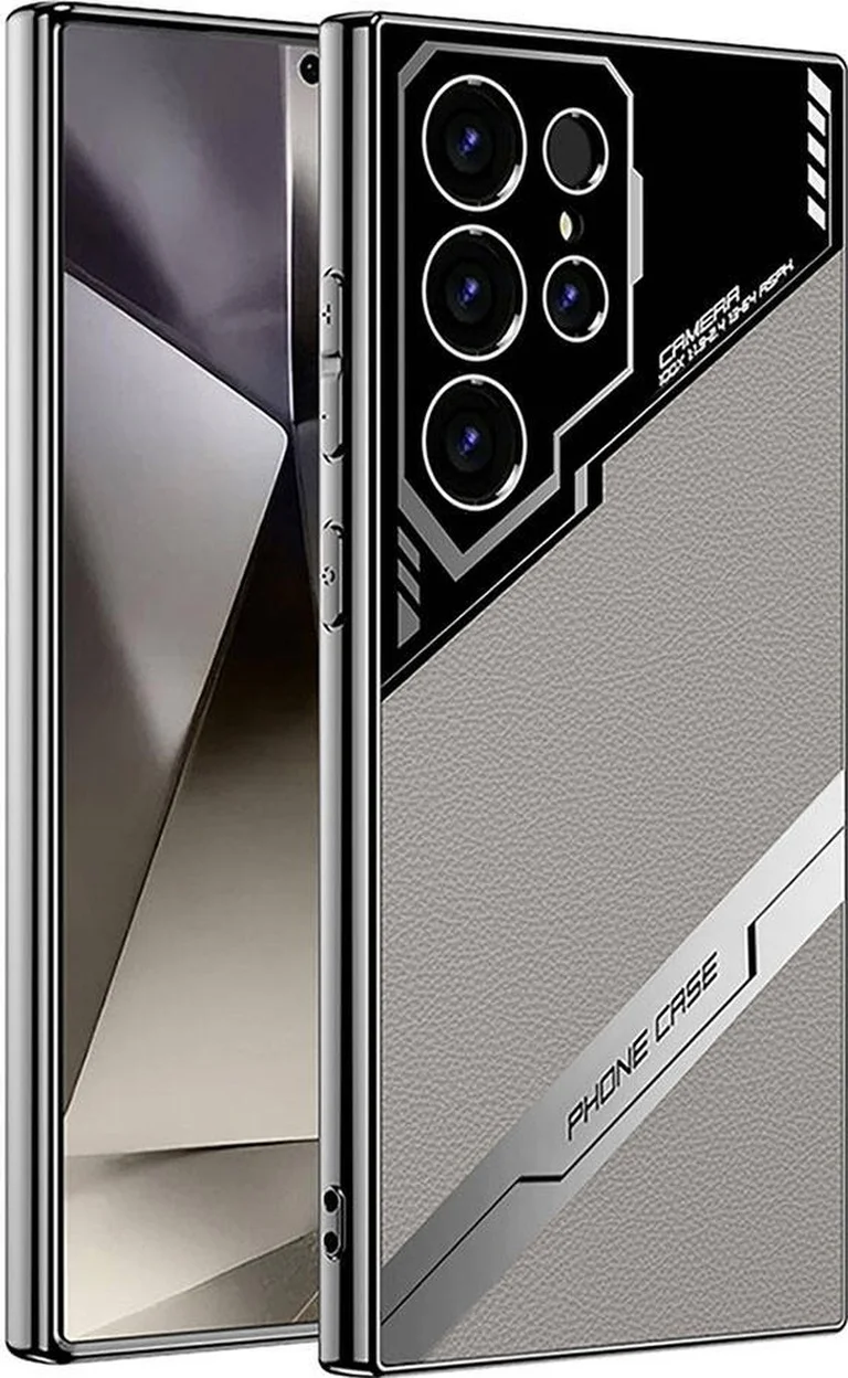 Lexroo Samsung Galaxy Uyumlu S24 Ultra Kılıf Kamera Korumalı Suni Deri Tasarım Yeni Seri Procase Kılıf Gri Lexroo Samsung Galaxy Uyumlu S24 Ultra Kılıf Kamera Korumalı Suni Deri Tasarım Yeni Seri Procase Kılıf Gri