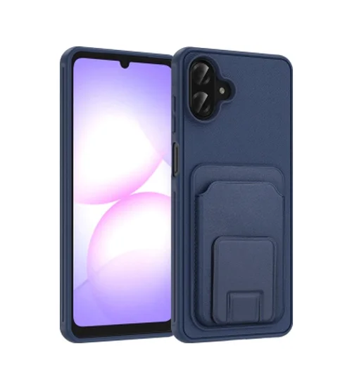 Lexroo Samsung Galaxy Uyumlu A07 Kartlıklı Tpu Bikart Kılıf - Lacivert Lexroo Samsung Galaxy Uyumlu A07 Kartlıklı Tpu Bikart Kılıf - Lacivert